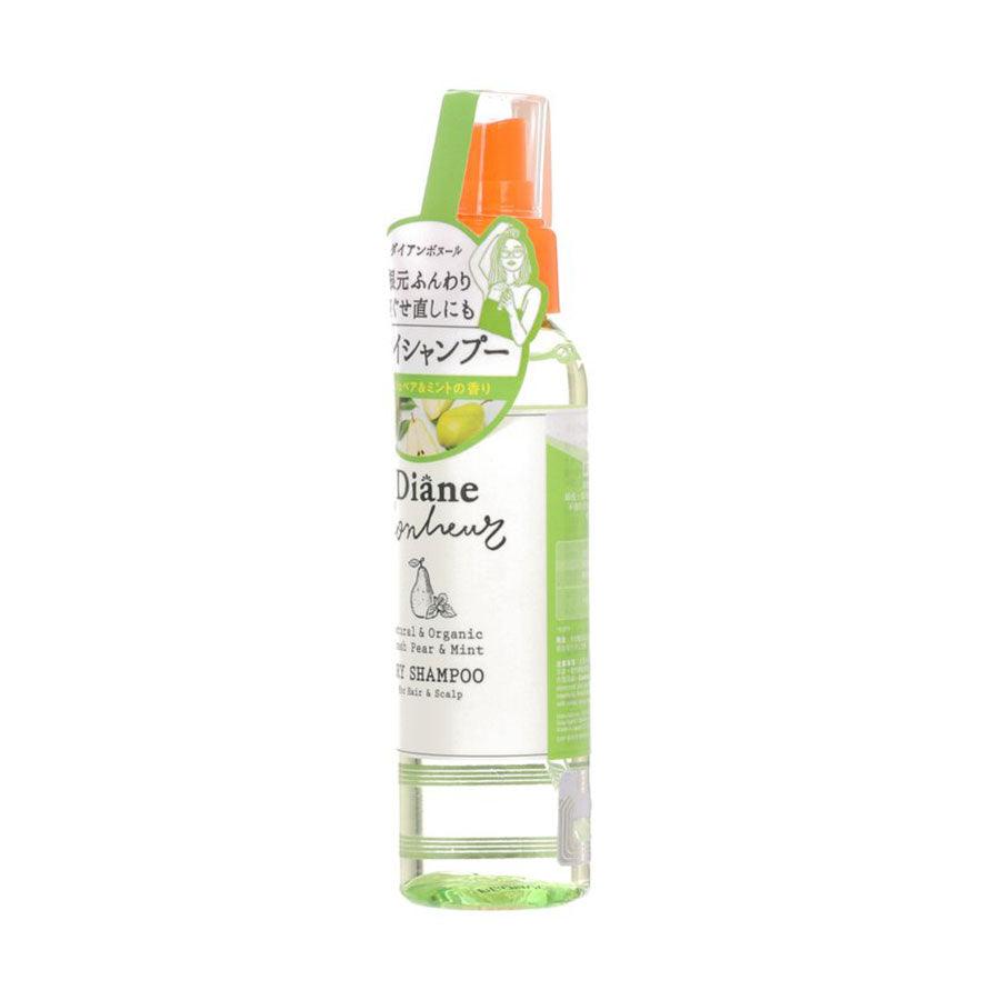 MOIST DIANE Diane Bonheur Dry Shampoo Fresh Pear Mint 120mL - Volumizing & Oil Control for All Hair Types | Perfect for Travel, Gym & Quick Refresh