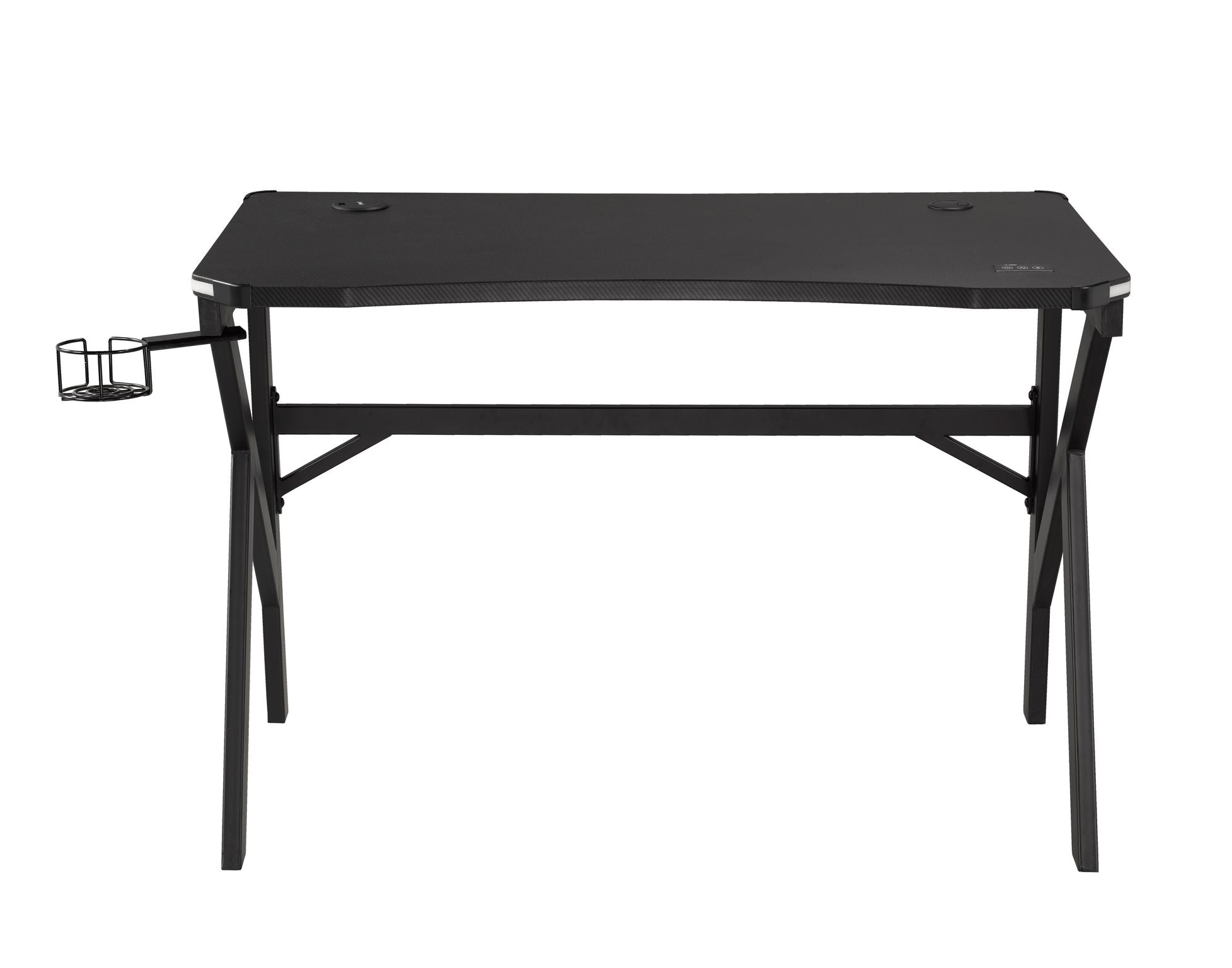 Alina Gaming Desk - 63 Inch Large Computer Desk with Monitor Stand, Ergonomic Design for PC & Console Gaming - Black - Perfect for Home Office, Streaming & Esports Setup
