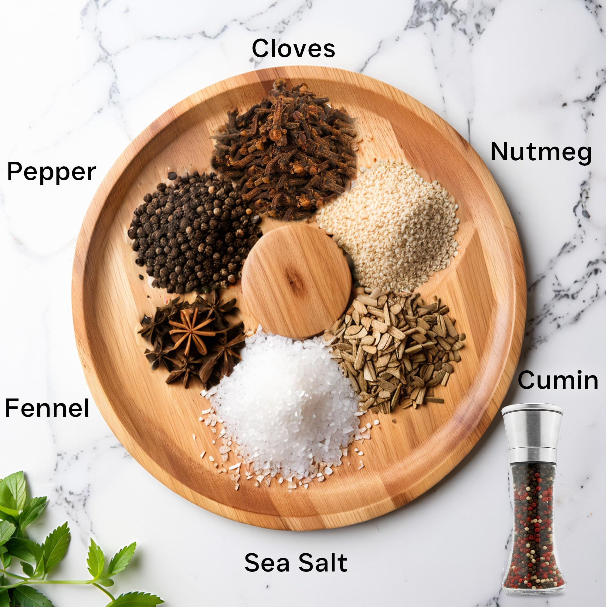 Premium Stainless Steel Salt and Pepper Grinder Set - Adjustable Coarseness, Refillable Glass Body - Elegant Kitchen Essential for Cooking, Baking & Dining - Perfect Gift for Home Chefs (1 Pack)