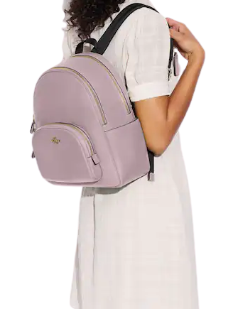 Coach Court Backpack for Women | Genuine Leather Laptop Backpack | Stylish & Durable Work & Travel Bag | Perfect for Office, College & Everyday Use