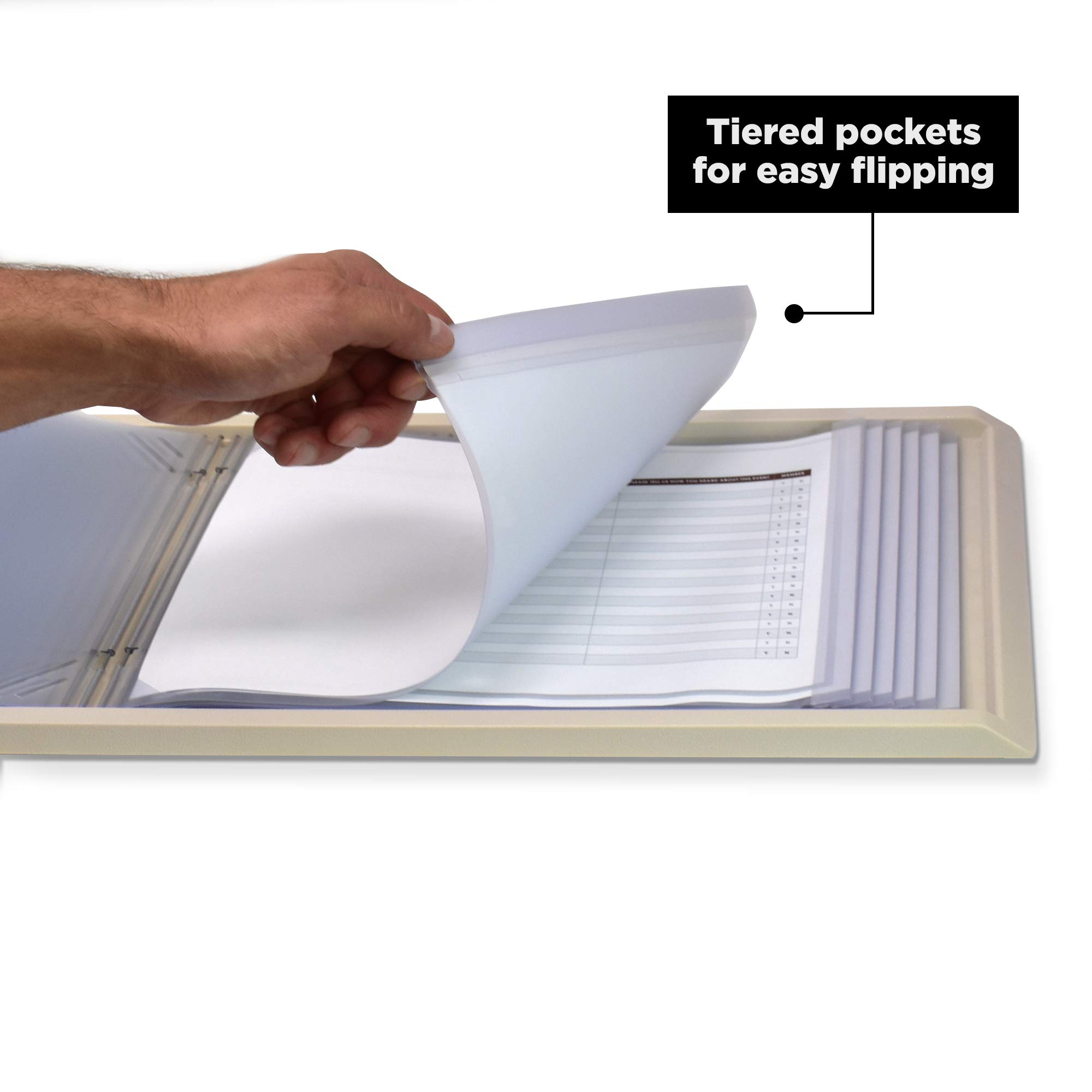 Carstens 26-Pocket Kardex-Visitray Document Filing System for 8