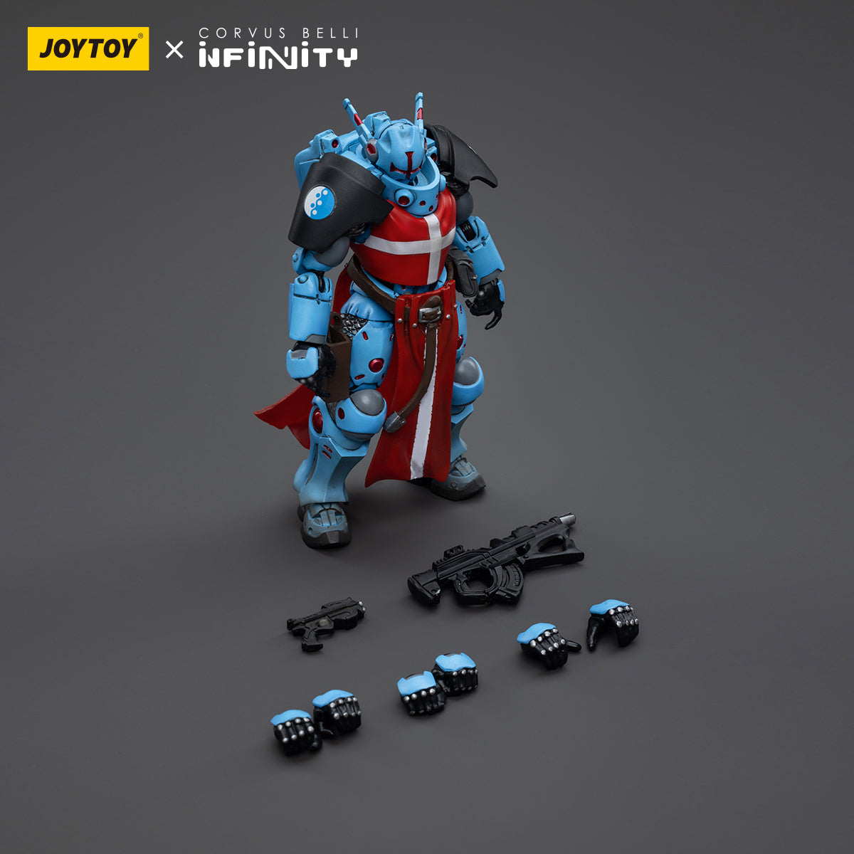 1/18 JOYTOY 3.75 Inch Action Figure Set - Infinity PanOceania Knights Hospitallers (4 Pack) | Highly Detailed Collectible Military Miniatures for War Gaming, Display & Gift Giving