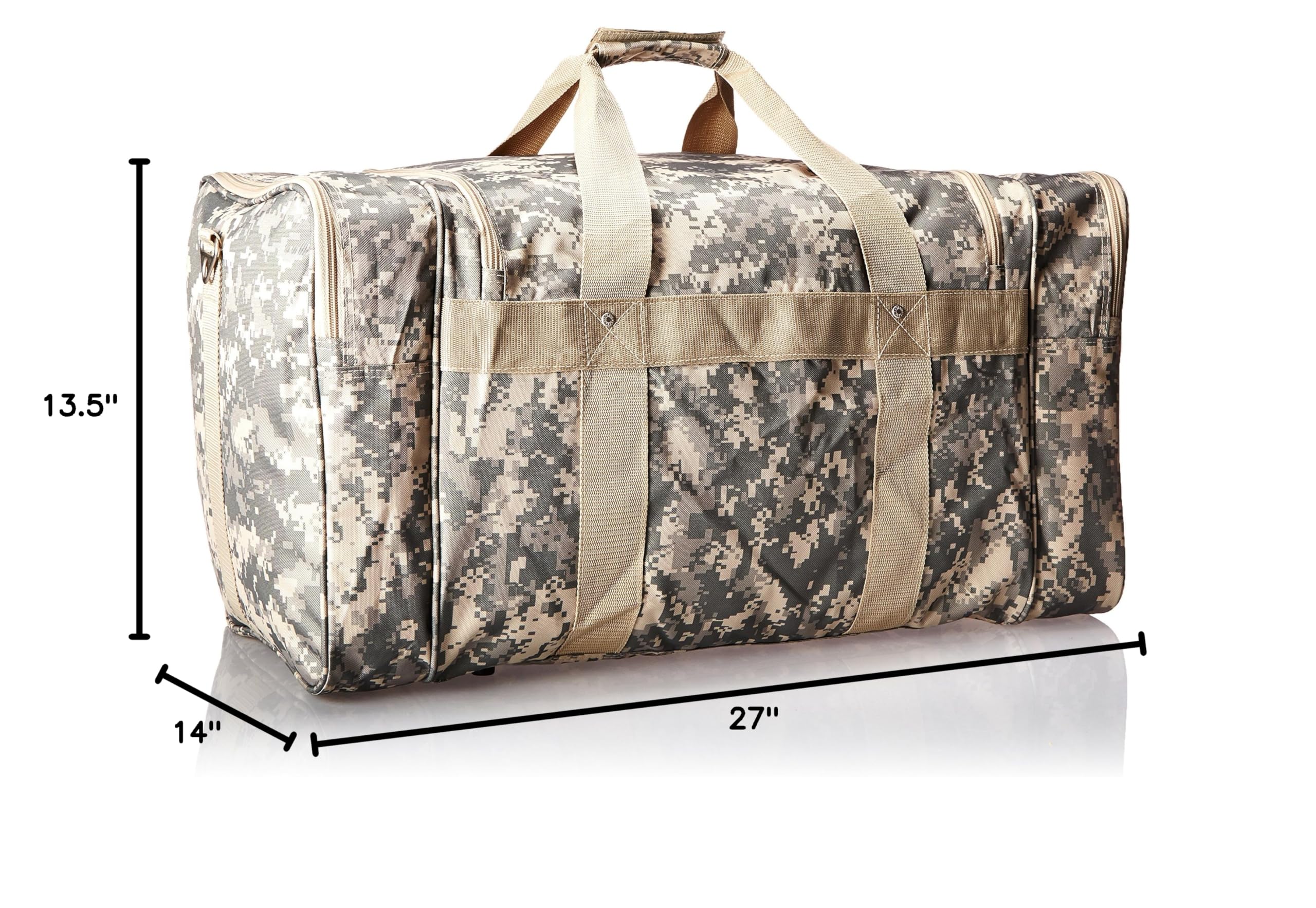 Everest Digital Camo Duffel Bag - Military Style Tactical Gear for Travel, Gym & Outdoor Adventures | Waterproof & Durable One Size Backpack for Men & Women