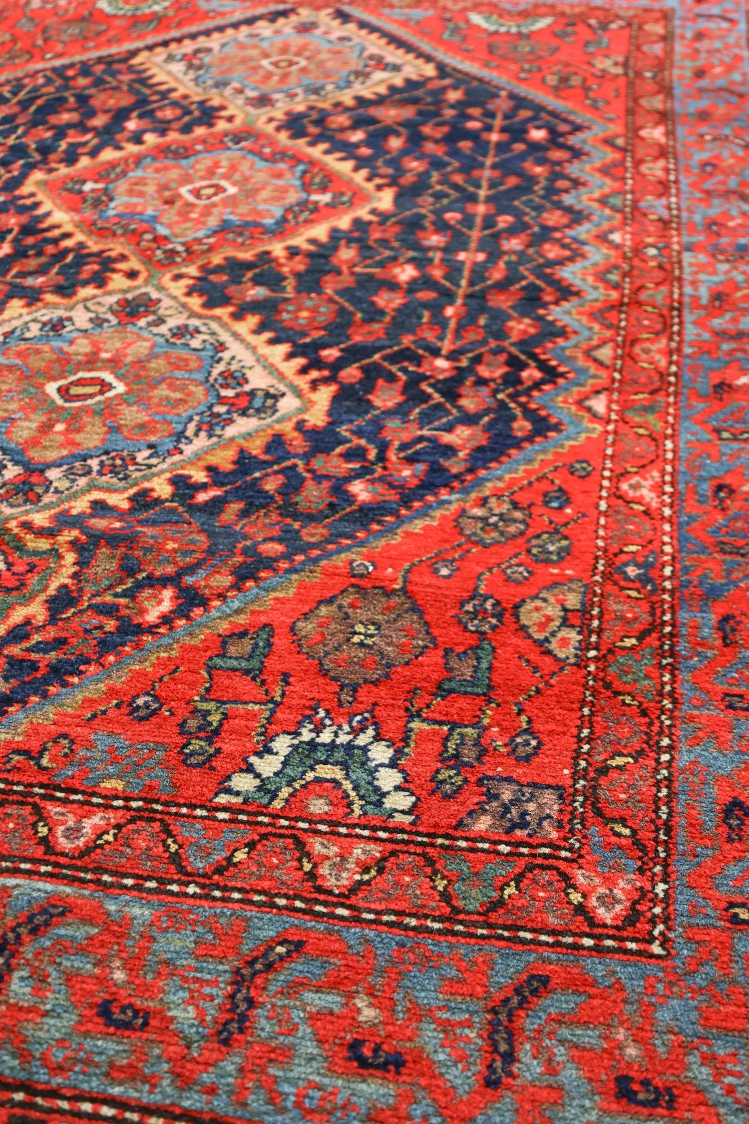 Handwoven Antique Malayer Tribal Rug - Traditional Persian Design for Home Decor, Living Room, Bedroom - J75296