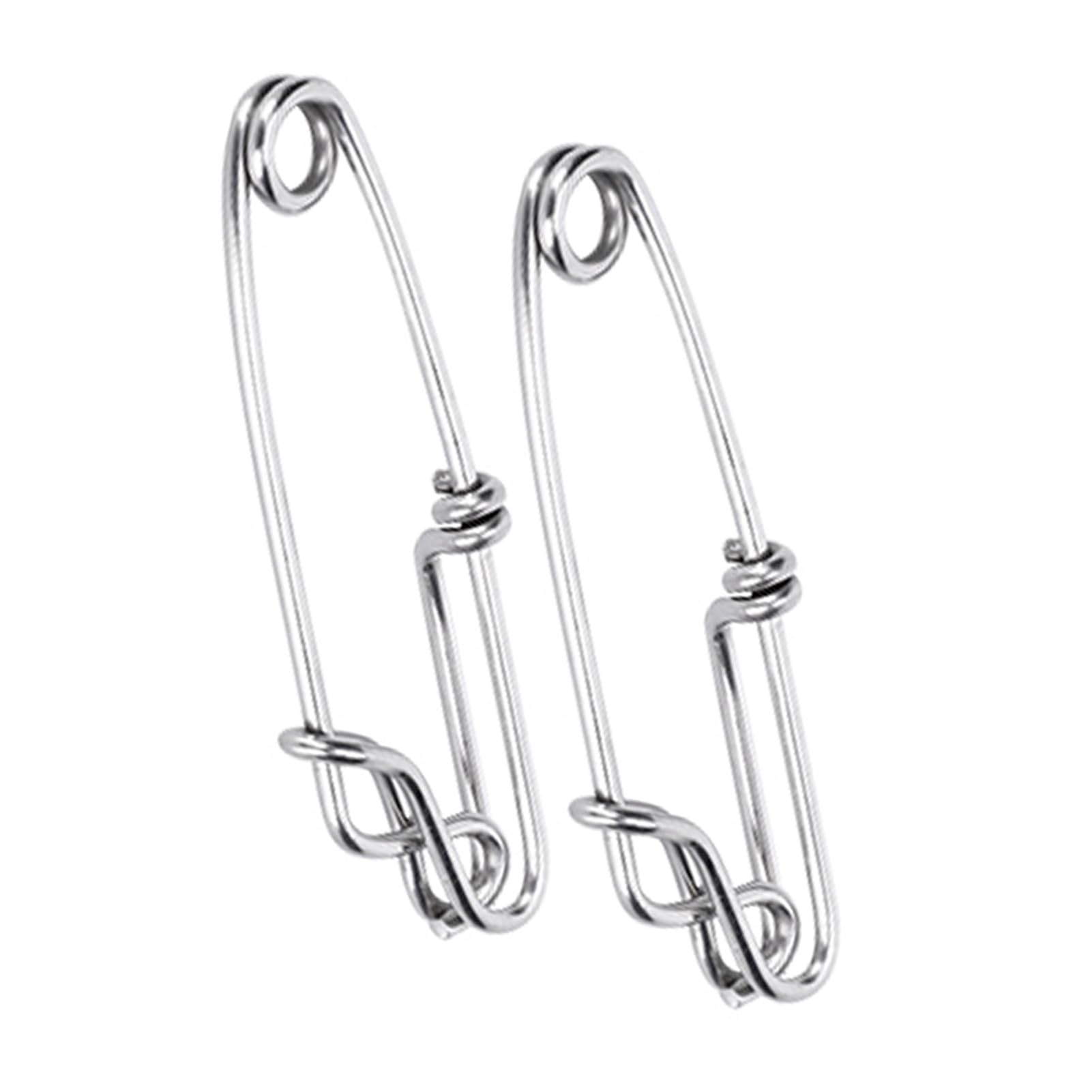 Stainless Steel Duck Decoy Clips - 15pcs Scotty Downrigger Clips 10x7x3 for Tuna Fishing | Easy On/Off Longline Branch Hangers & Snap Fishing Accessories | Perfect for Saltwater, Freshwater & Offshore Angling
