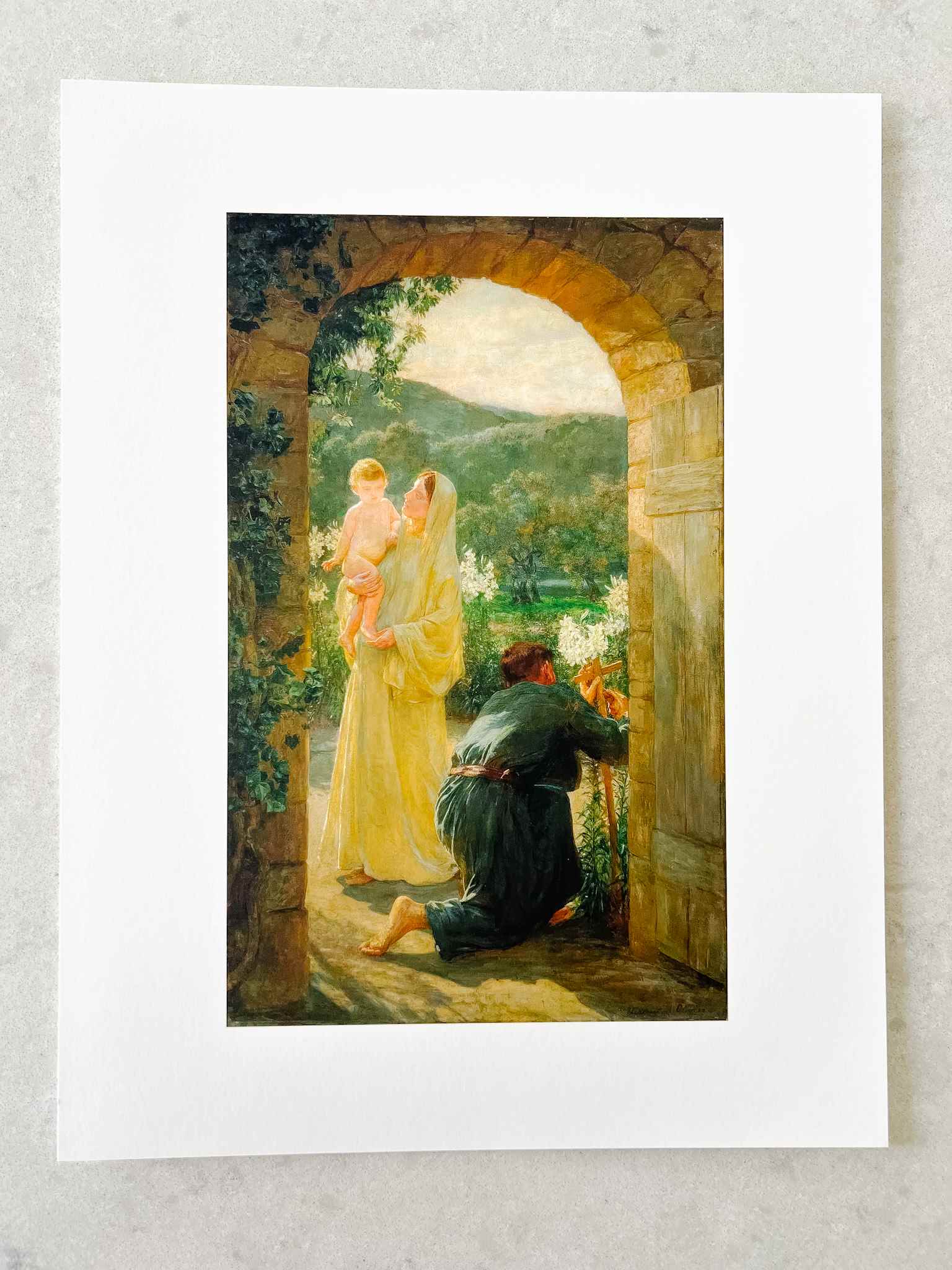 Holy Family at Home Print - Religious Wall Art for Living Room, Bedroom & Church Decor - Perfect for Christian Home Decor & Gifts