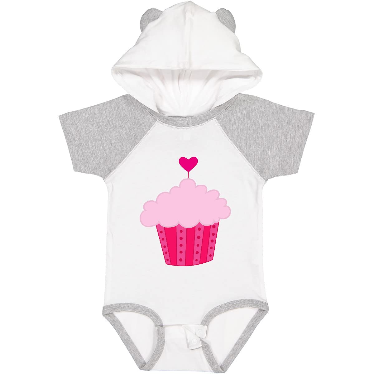Inktastic Pink Cupcake Baby Bodysuit - Adorable Cotton Onesie for Newborns & Infants - Perfect for Birthdays, Photo Shoots & Everyday Wear
