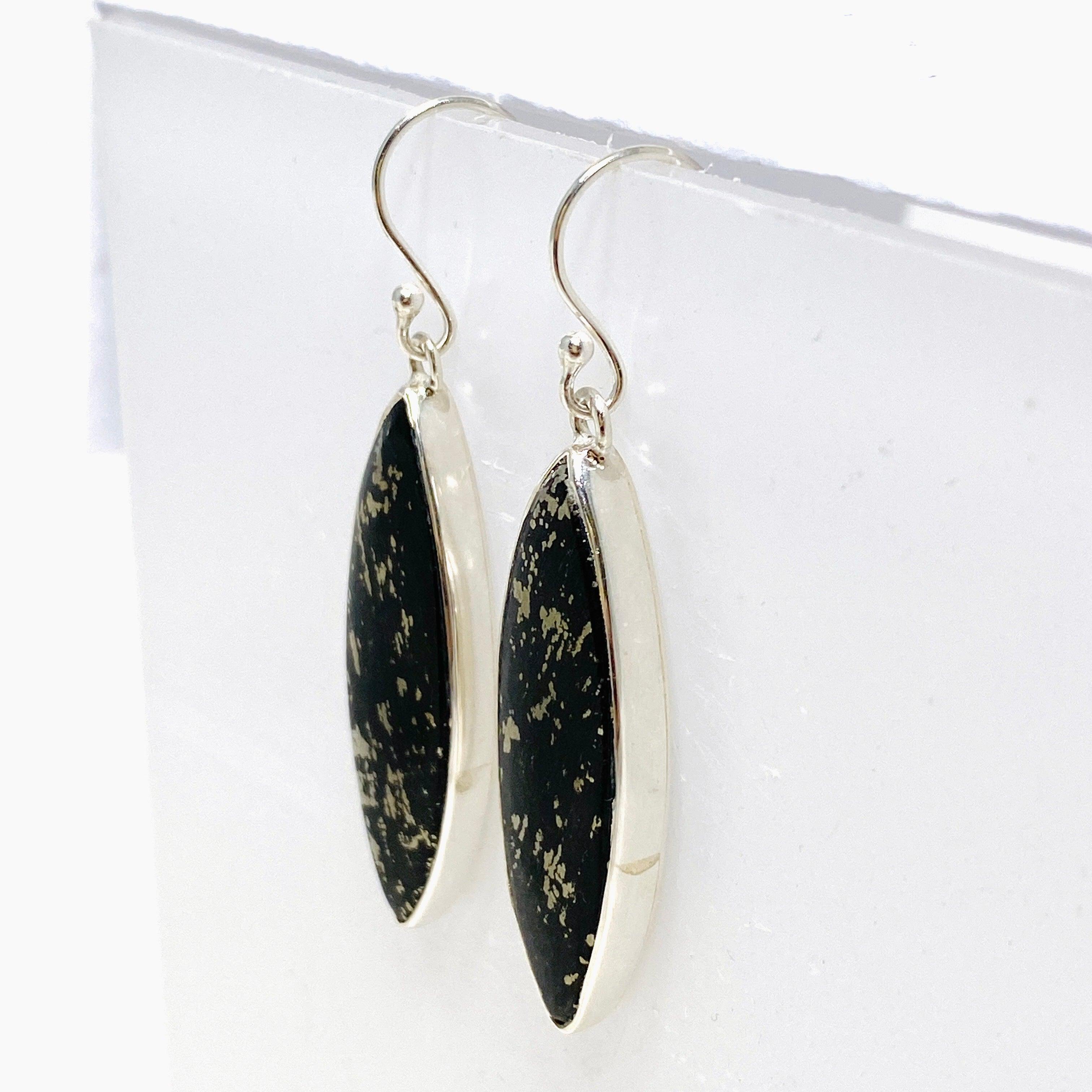 Healer's Gold Marquise Earrings KEGJ1480 - Elegant Dangle Earrings for Women, Perfect for Weddings, Parties & Special Occasions