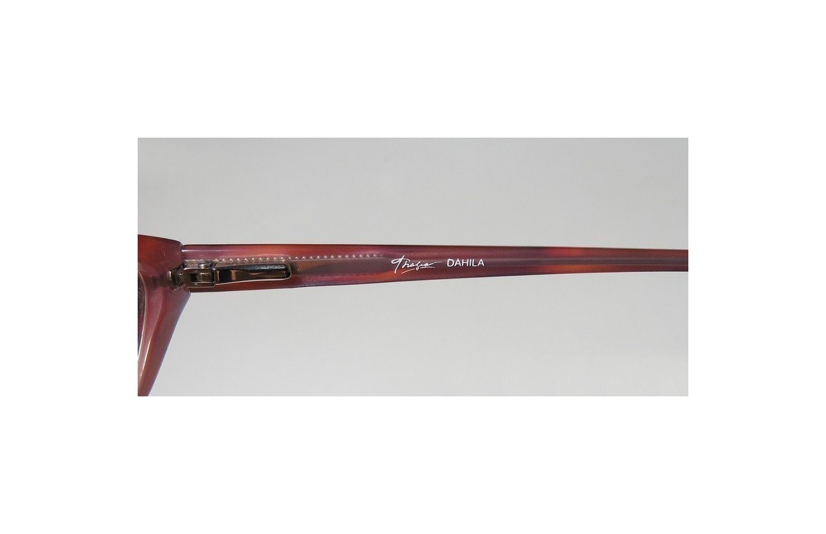 Stylish Thalia Dahila Women's Designer Full-Rim Eyeglasses with Spring Hinges & Plastic Temples - Perfect for Work, Reading, and Fashion Accessories