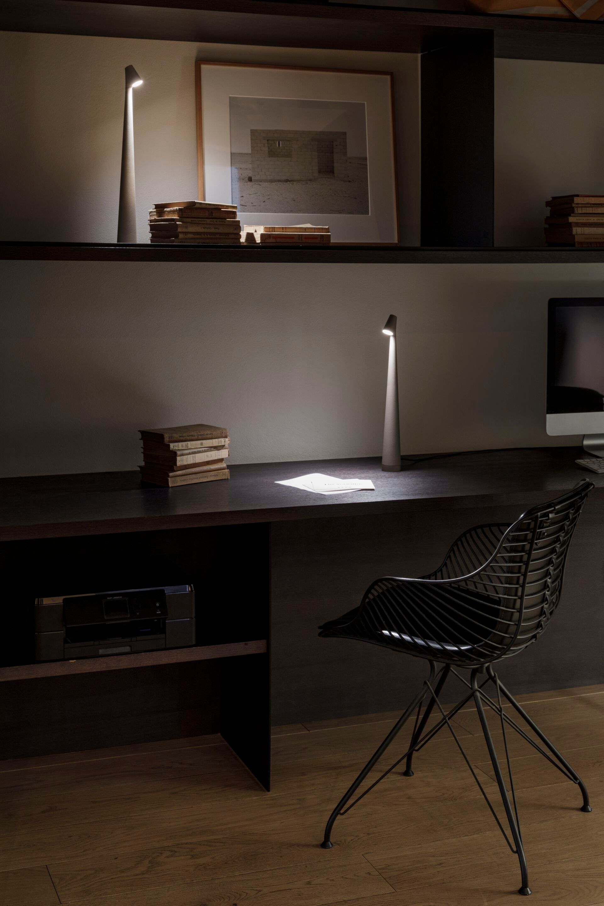 Portable African Table Lamp - Handmade Wooden Night Light for Bedroom, Living Room, or Office Decor - Perfect for Reading, Relaxing, and Creating Ambiance