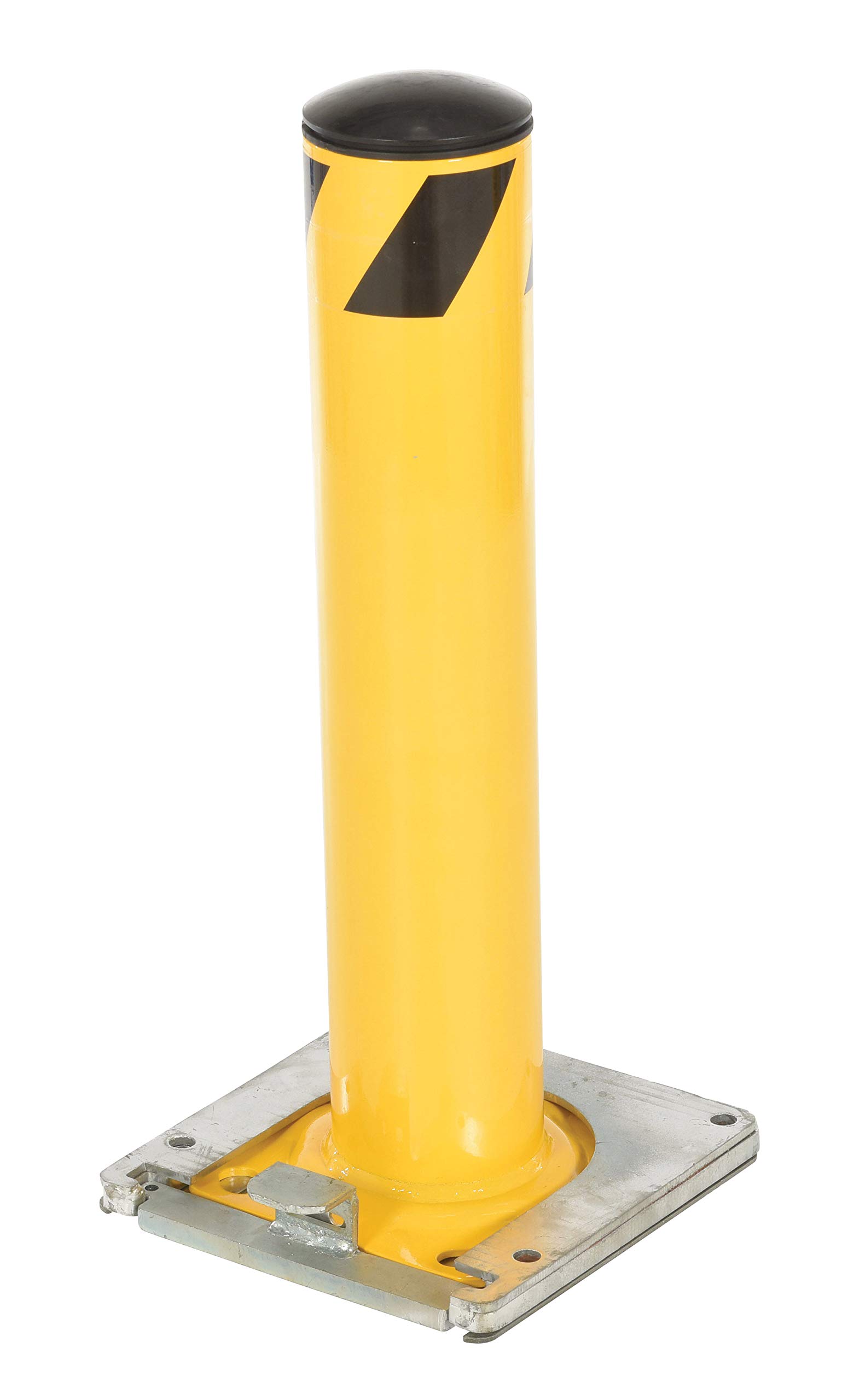 Vestil BOL-RF-24-4.5 Surface Mounted Removable Steel Pipe Safety Bollard, 4.5