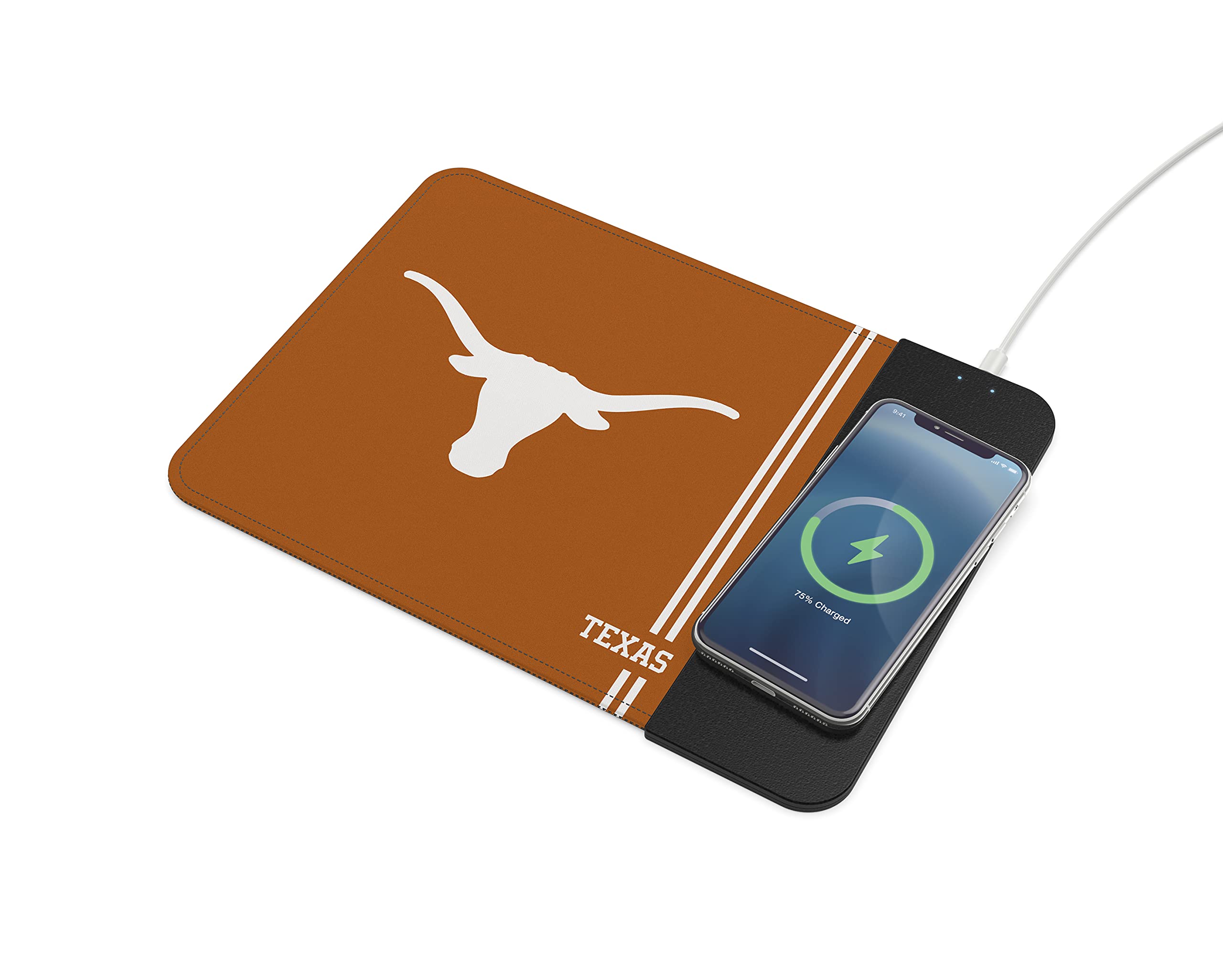SOAR NCAA Unisex Wireless Charging Mouse Pad with Phone Holder - Perfect for Gaming, Office & Home Workspace Accessories