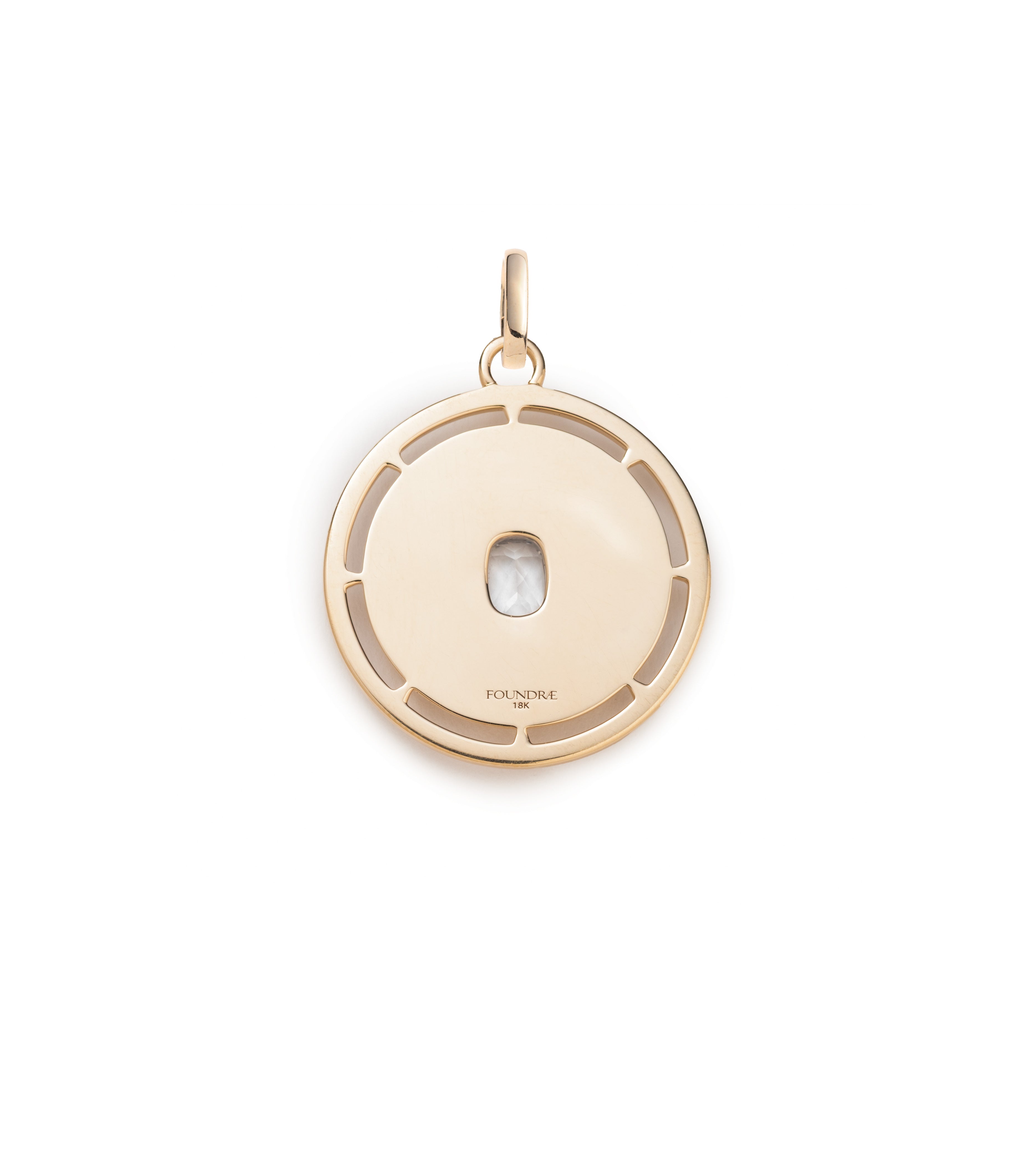 Lovestruck Commitment Large Medallion Necklace - 14K Yellow Gold with Cushion-Cut Diamond & Annex Link Chain | Elegant Jewelry Gift for Anniversary, Valentine's Day & Special Occasions