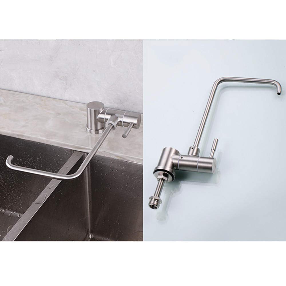 Stainless Steel RO Filter Faucet for Kitchen Sink - 1/4