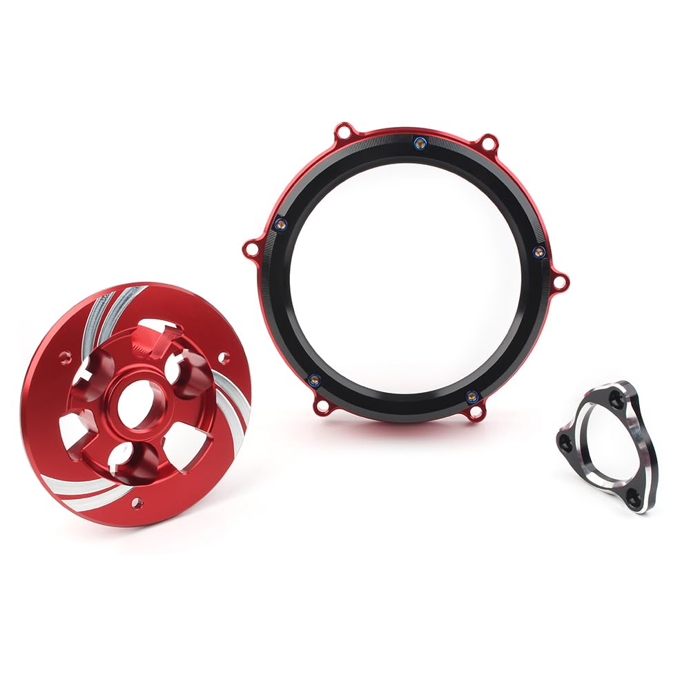 Ducati STREETFIGHTER V4 & PANIGALE V4 SPECIALE CNC Clutch Cover Spring Retainer Kit (2019-2022) - High-Performance Pressure Plate Upgrade for Motorcycle Racing & Street Riding