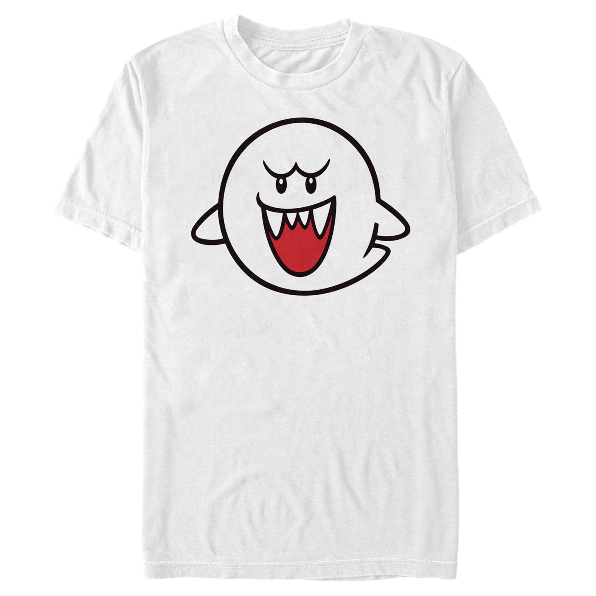 Men's Nintendo Mario Boo Ghost Graphic T-Shirt - Cool Gaming Tee for Casual Wear & Cosplay