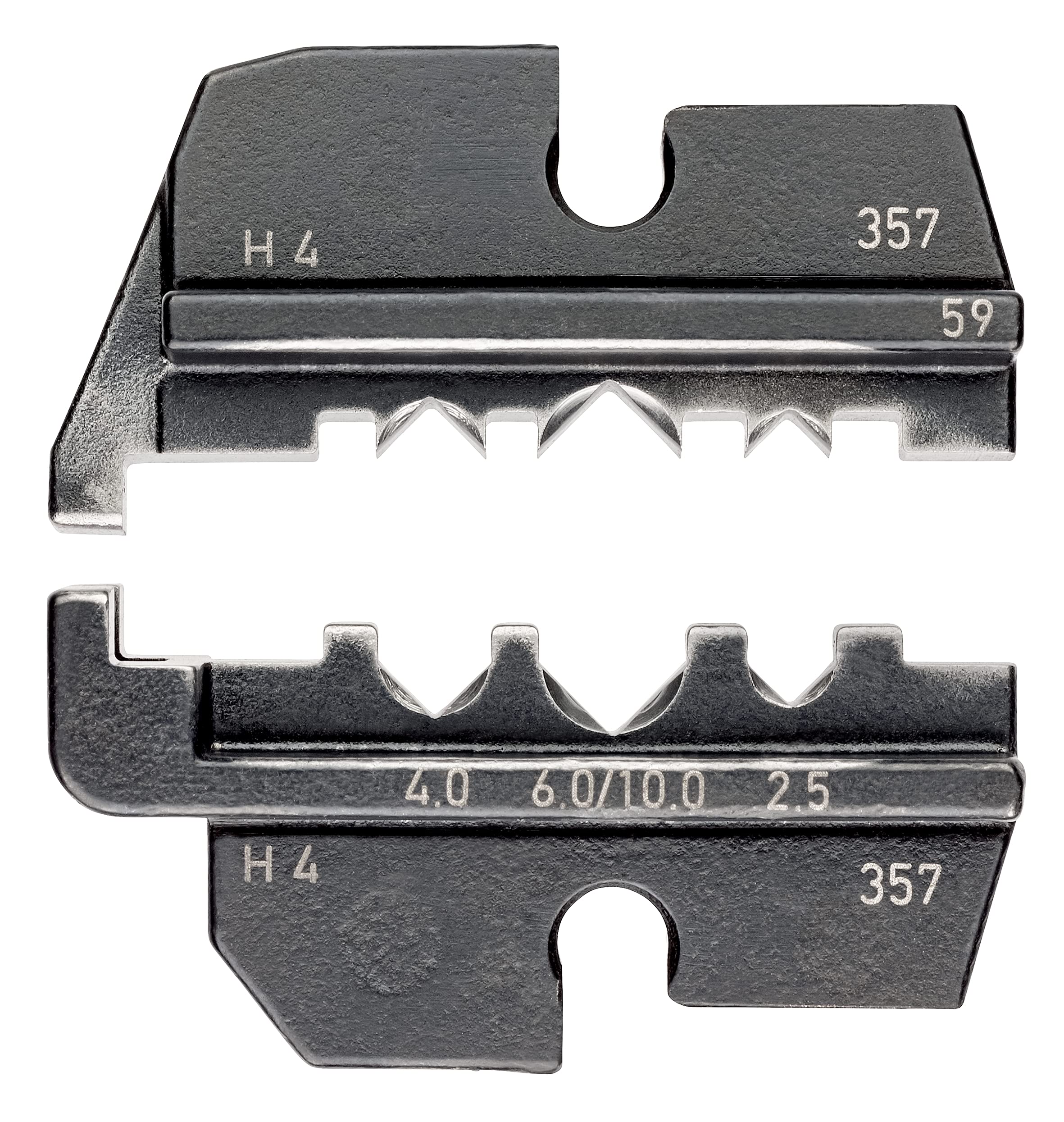 Knipex 97 49 59 Crimping Dies for Solar Cable Connectors - Compatible with Helios H4 | Professional Electrical Tool for Solar Panel Installation & Maintenance