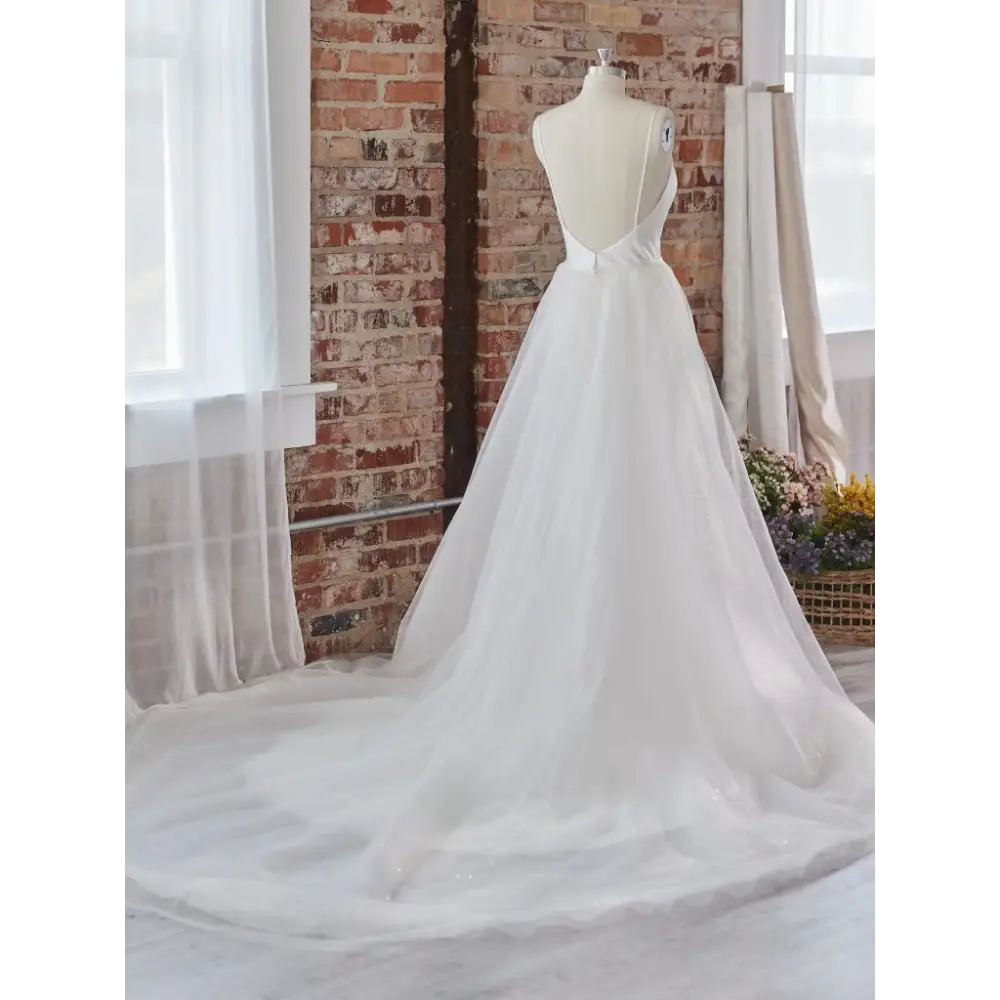 Maggie Sottero Amauri Wedding Dress Overskirt - Elegant Tulle Bridal Skirt for Ceremony & Reception