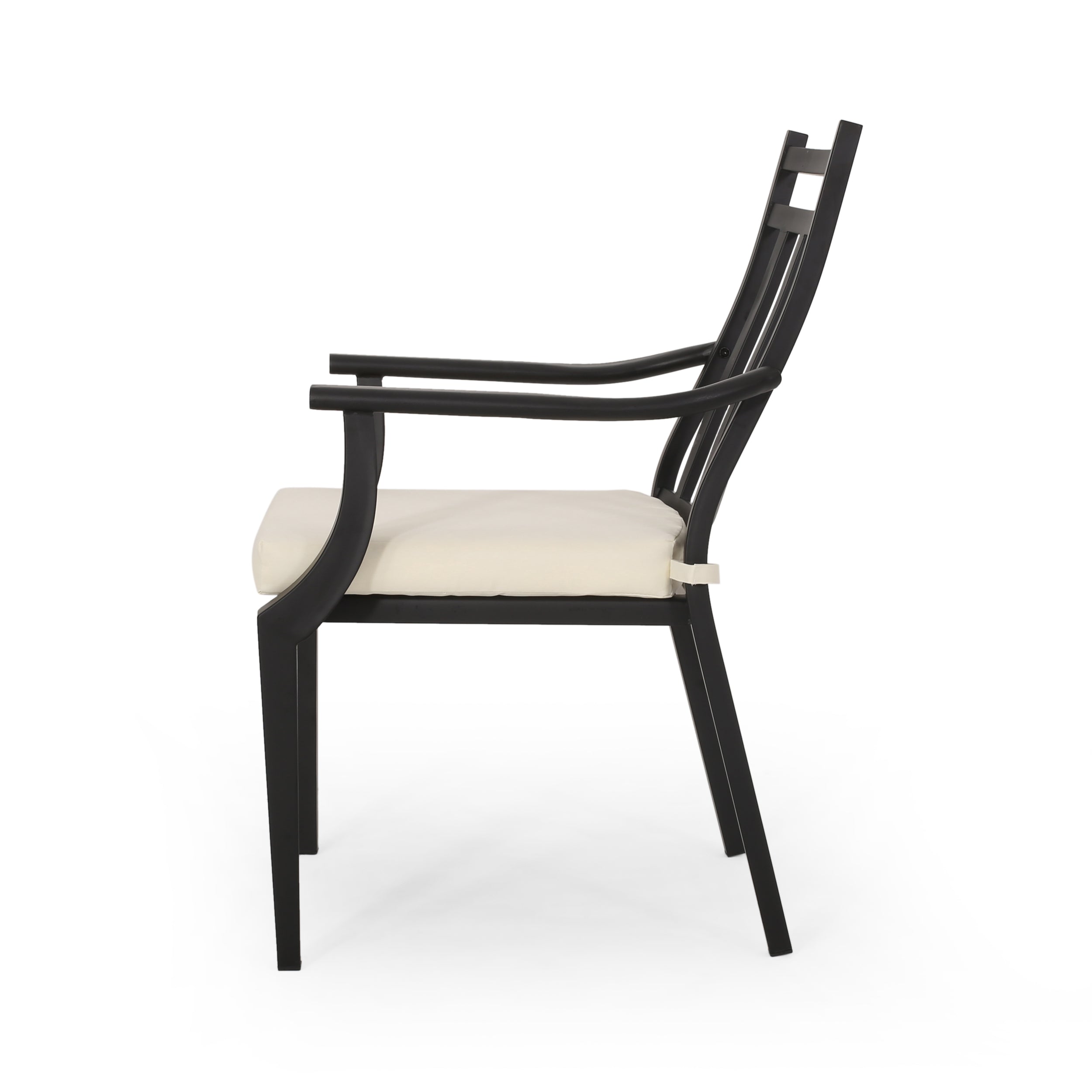 DELMAR Modern Dining Chair - Sturdy Wooden Kitchen Chair with Upholstered Seat - Comfortable & Stylish for Dining Room, Kitchen, or Breakfast Nook