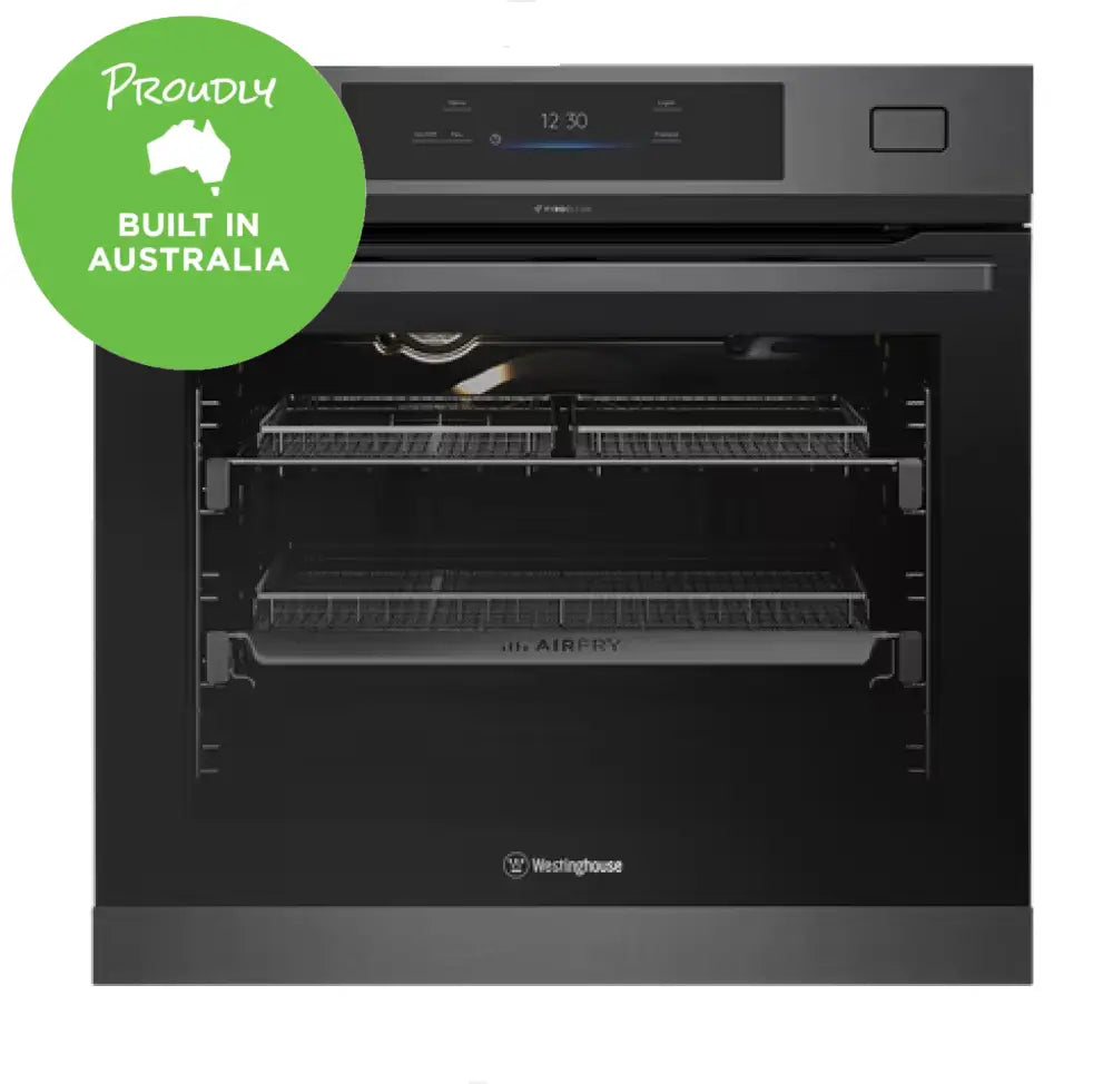 Westinghouse WVEP6918DD 60cm Multi-Function 19 Pyrolytic Oven with Roast & Steam - Dark Stainless Steel | Perfect for Baking, Roasting & Steam Cooking in Modern Kitchens