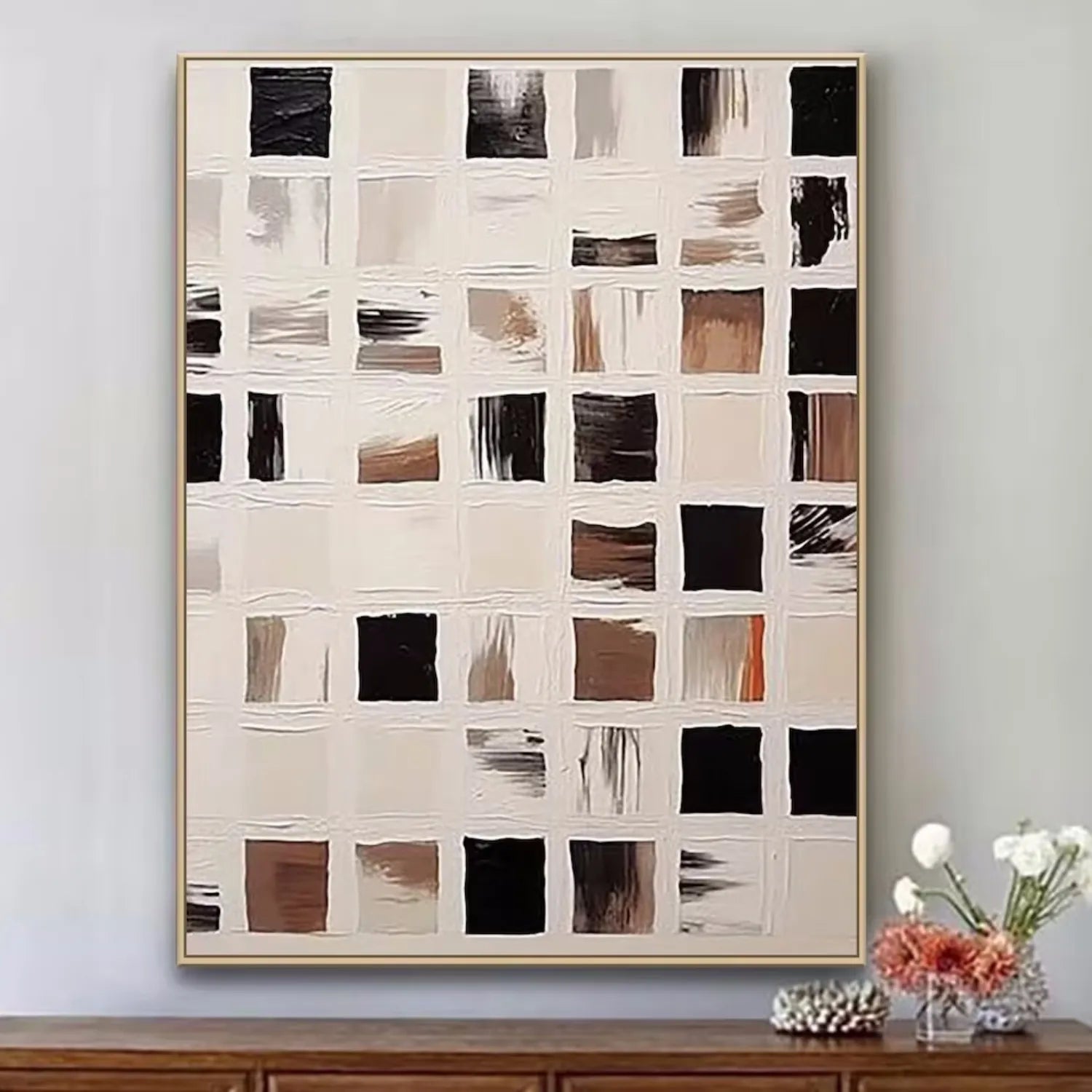 Abstract Tranquility Art Painting #WS143 - Modern Wall Decor for Living Room, Bedroom & Office - Handmade Canvas Artwork for Home & Office Decor