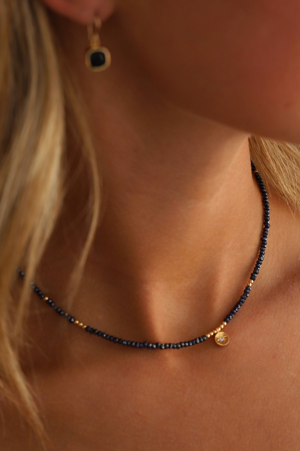 Beaded Star Medallion Necklace for Women - Boho Chic Jewelry with Crystal Accents - Perfect for Festivals, Parties & Everyday Wear