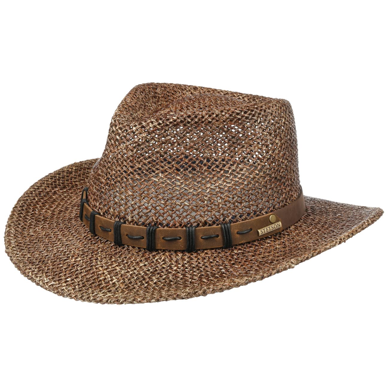 Stetson Western Seagrass Cowboy Hat for Men - Durable & Stylish Outdoor Sun Protection for Ranch, Rodeo & Summer Adventures