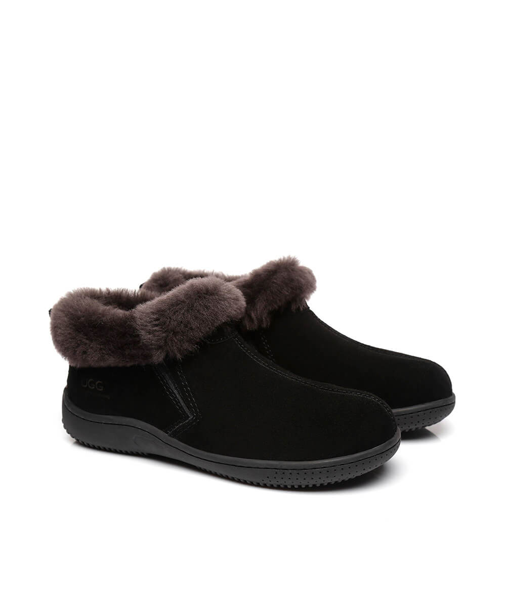Women's UGG Daily Slippers - Cozy Indoor/Outdoor House Shoes with Soft Fleece Lining for Winter Comfort - Perfect for Lounging at Home, Running Errands & Cold Weather Wear