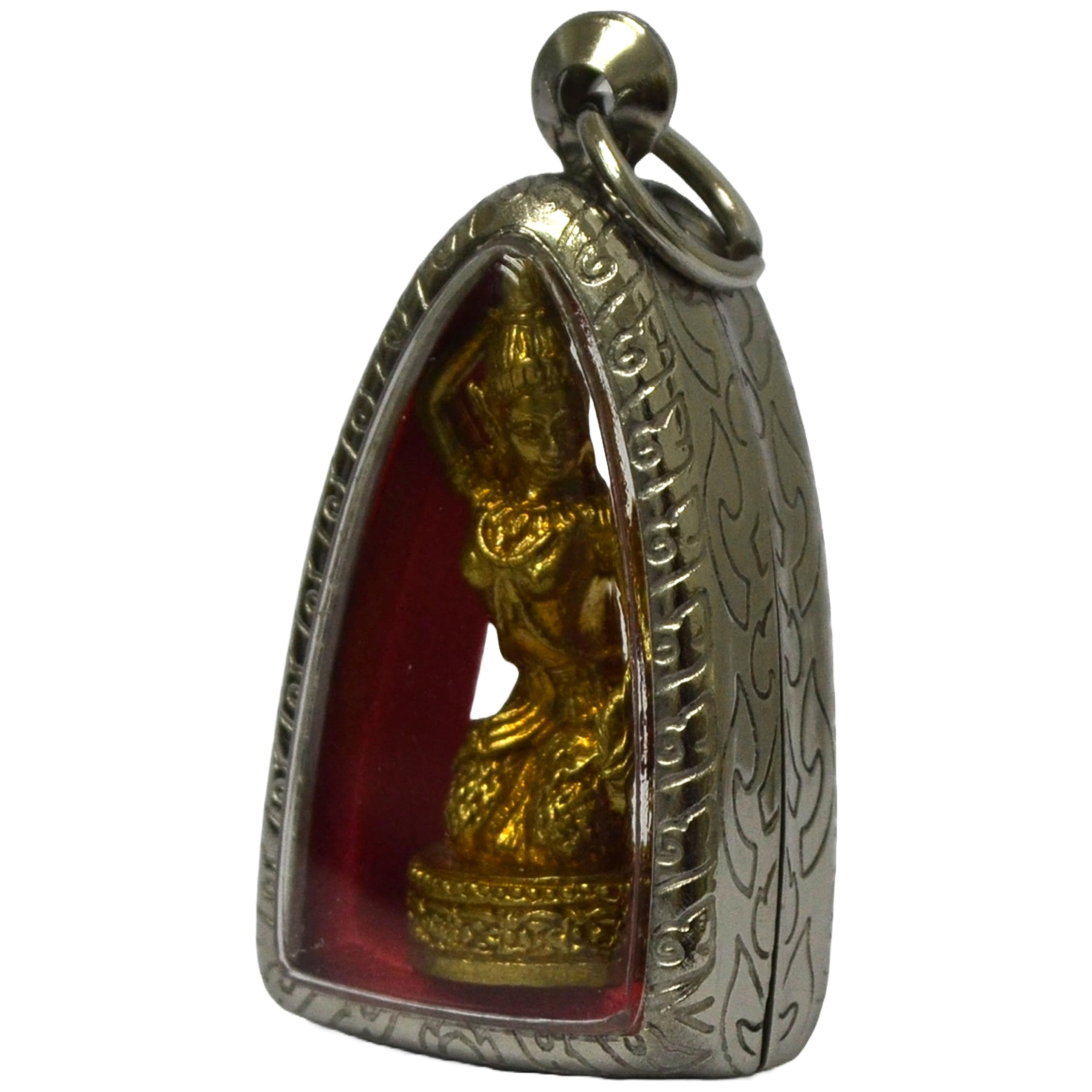 WitnyStore Authentic Thai Magic Pendant - Mother Earth Buddha Amulet for Good Luck & Protection | Mini Thai Buddhist Talisman | Perfect Spiritual Gift for Meditation, Travel & Daily Blessings