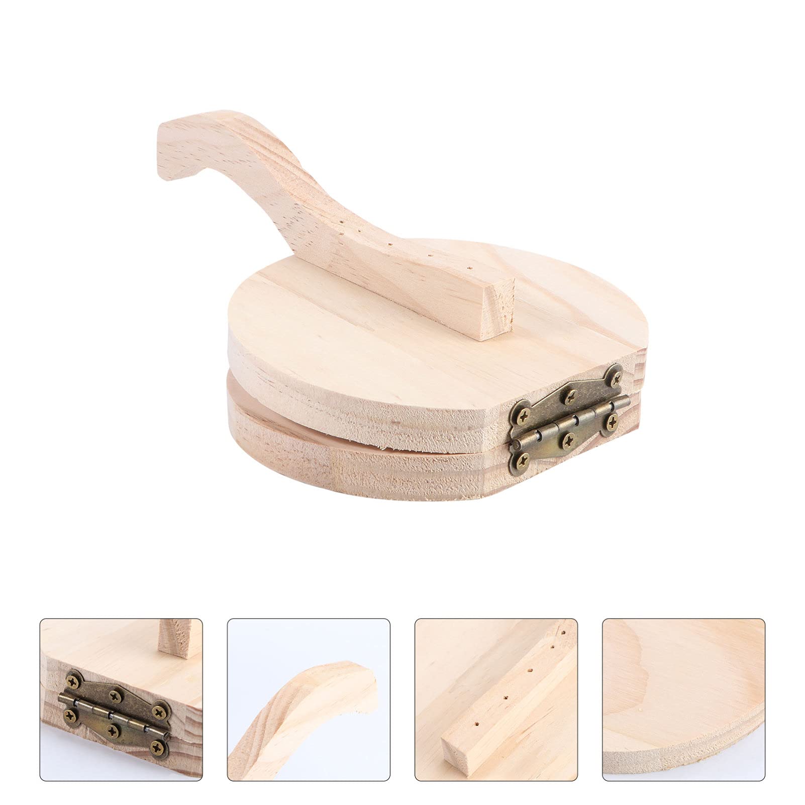 Authentic Cabilock Wooden Tortilla Press - Traditional Corn Tortilla Maker for Home Use | Perfect for Making Fresh Tortillas, Quesadillas, and Mexican Dishes