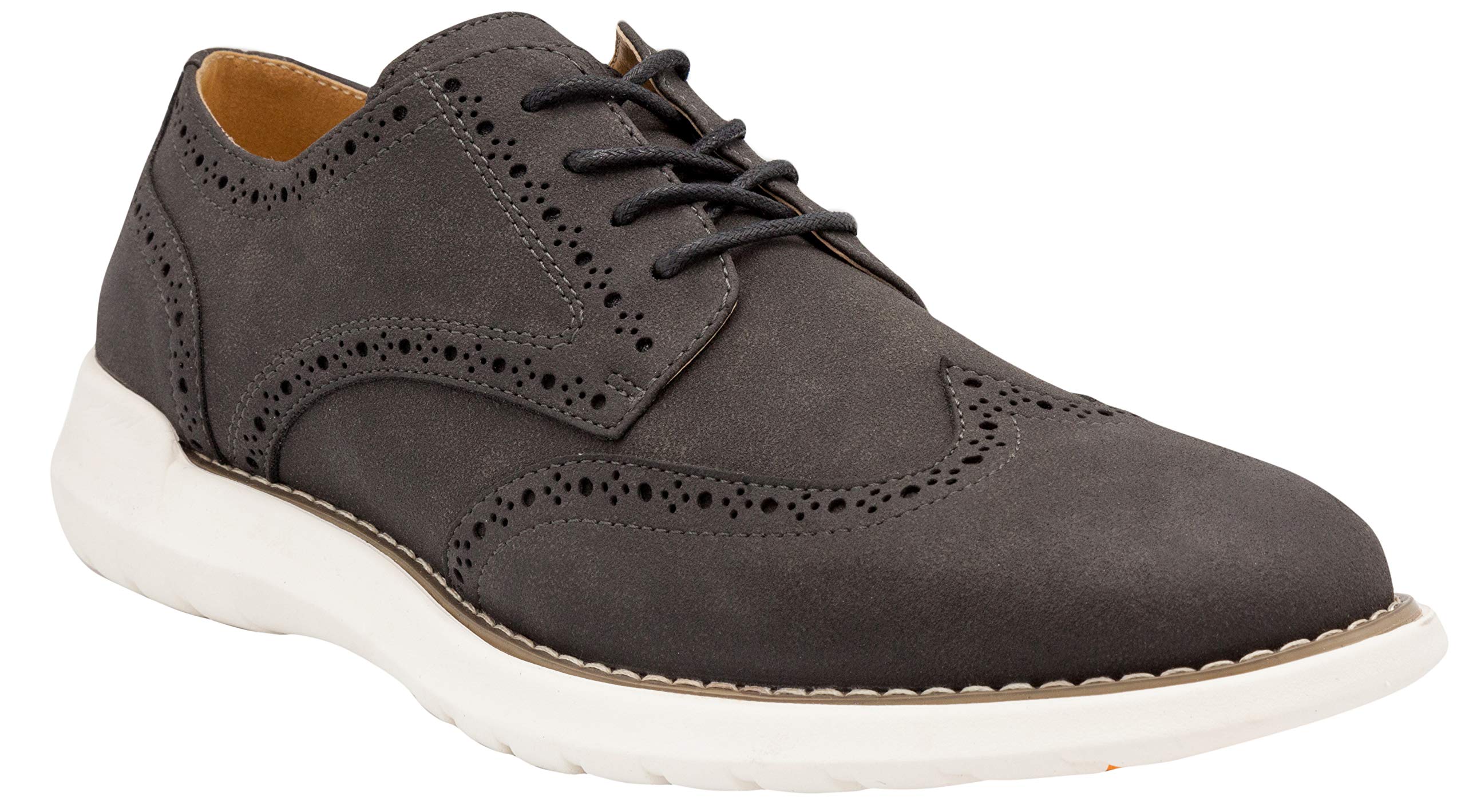 **Nine West Men's Wingtip Oxford Dress Shoes - Classic Lace-Up Casual Fashion Shoes with Comfortable Deep Groove Outsole for Natural Foot Motion | Perfect for Office, Business, Wedding & Formal Occasions**