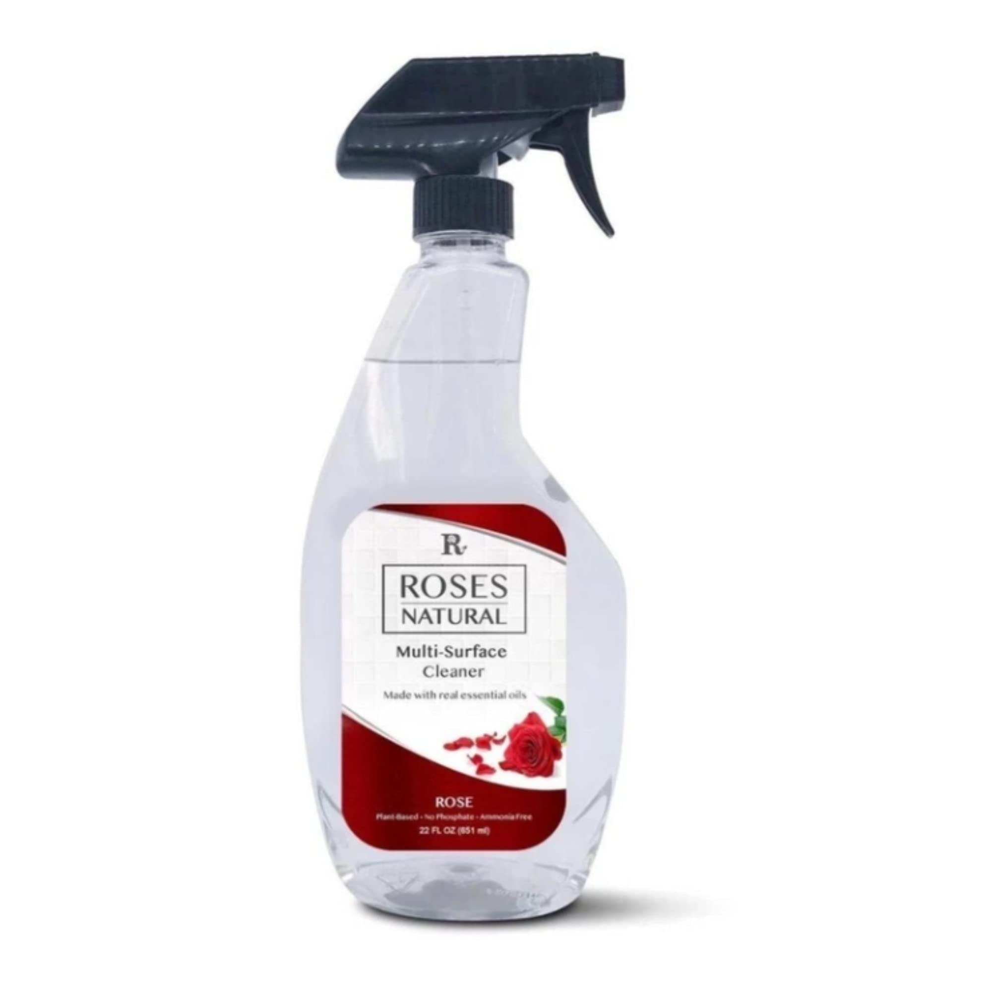 Natural Multi-Surface Cleaner with Rose Essence - Eco-Friendly Cleaning Solution for Kitchen, Bathroom & Floors | Safe for Pets & Kids
