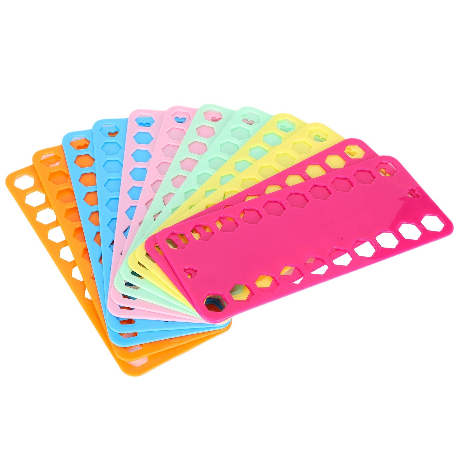 12Pcs Embroidery Floss Organizer Set - 20 Hole Plastic Thread Bobbins & Winding Board for Cross Stitch, Sewing & Craft Projects | Perfect for DIY Embroidery, Needlework & Handmade Gift Making