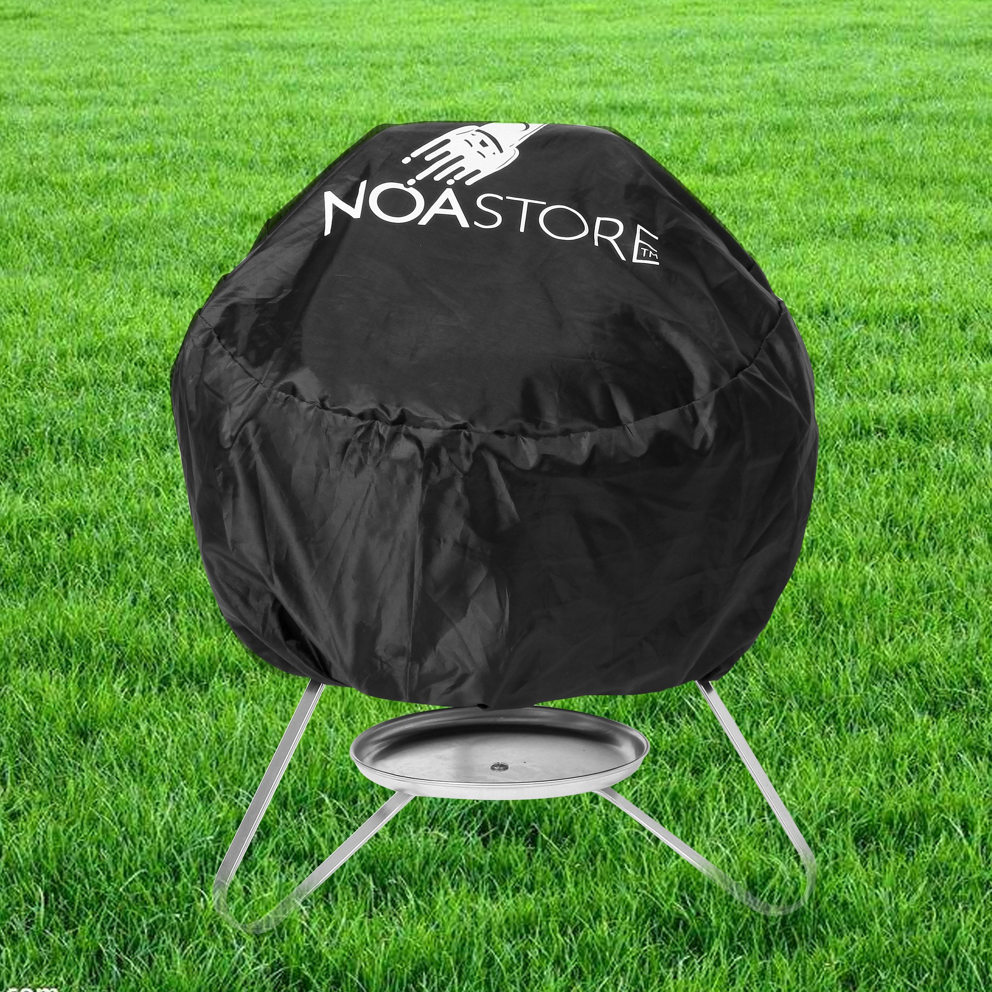 **Noa Store Heavy Duty 18 Inch BBQ Grill Cover - 210D Waterproof Gas Grill Cover for Smokers, Gas Stoves, Griddles & Kettle Grills - Perfect for Outdoor Cooking & Backyard BBQs**