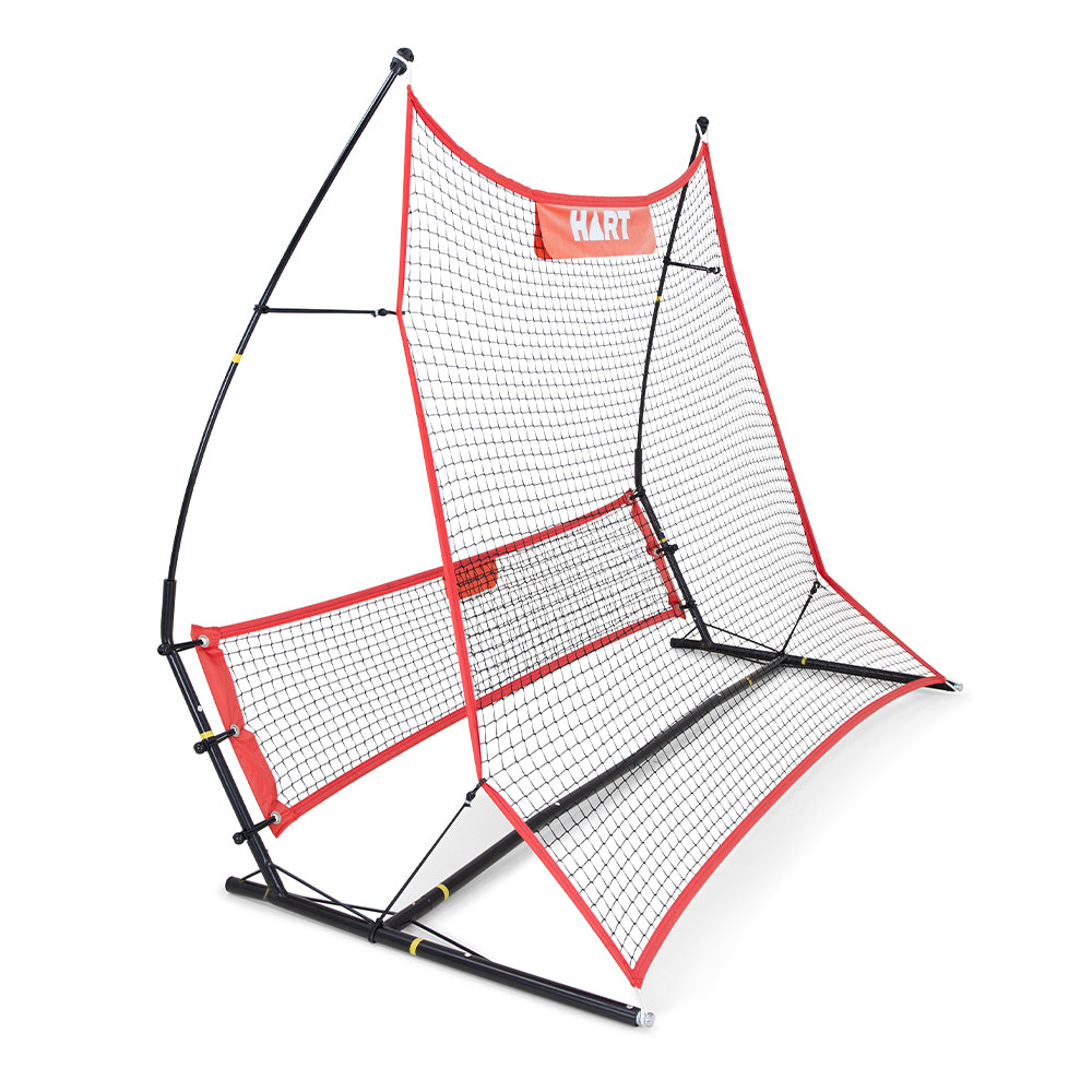 HART Soccer Double Rebound Net - Training & Practice Soccer Rebounder for Backyard, Field Drills - Perfect for Solo Practice, Goalkeeper Training & Team Drills