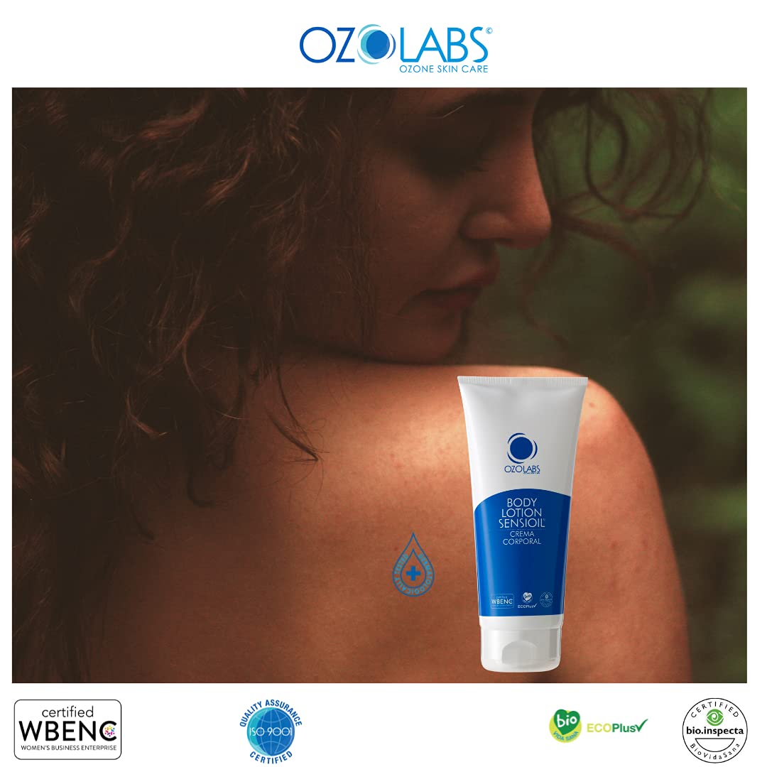 OZOLABS® Hydrating & Nourishing Body Milk with Certified Organic Ozonated Oils | Hypoallergenic Lotion for Sensitive Skin | 6.7 fl. oz | Perfect for Daily Moisturizing & Dry Skin Relief