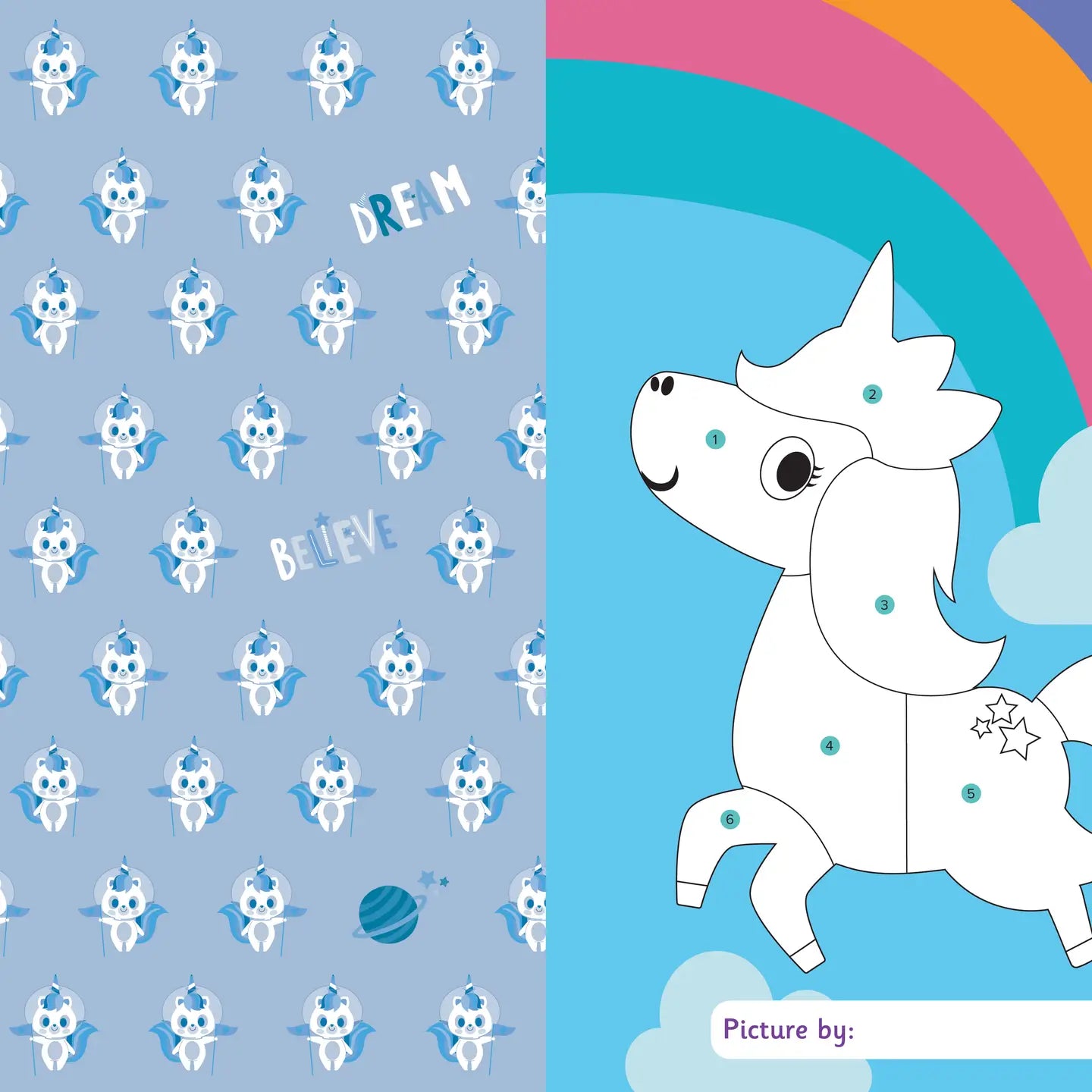 My First Sticker By Numbers: Magical Creatures Activity Book for Kids - Unicorns, Dragons & Fantasy Sticker Art for Creative Play & Learning