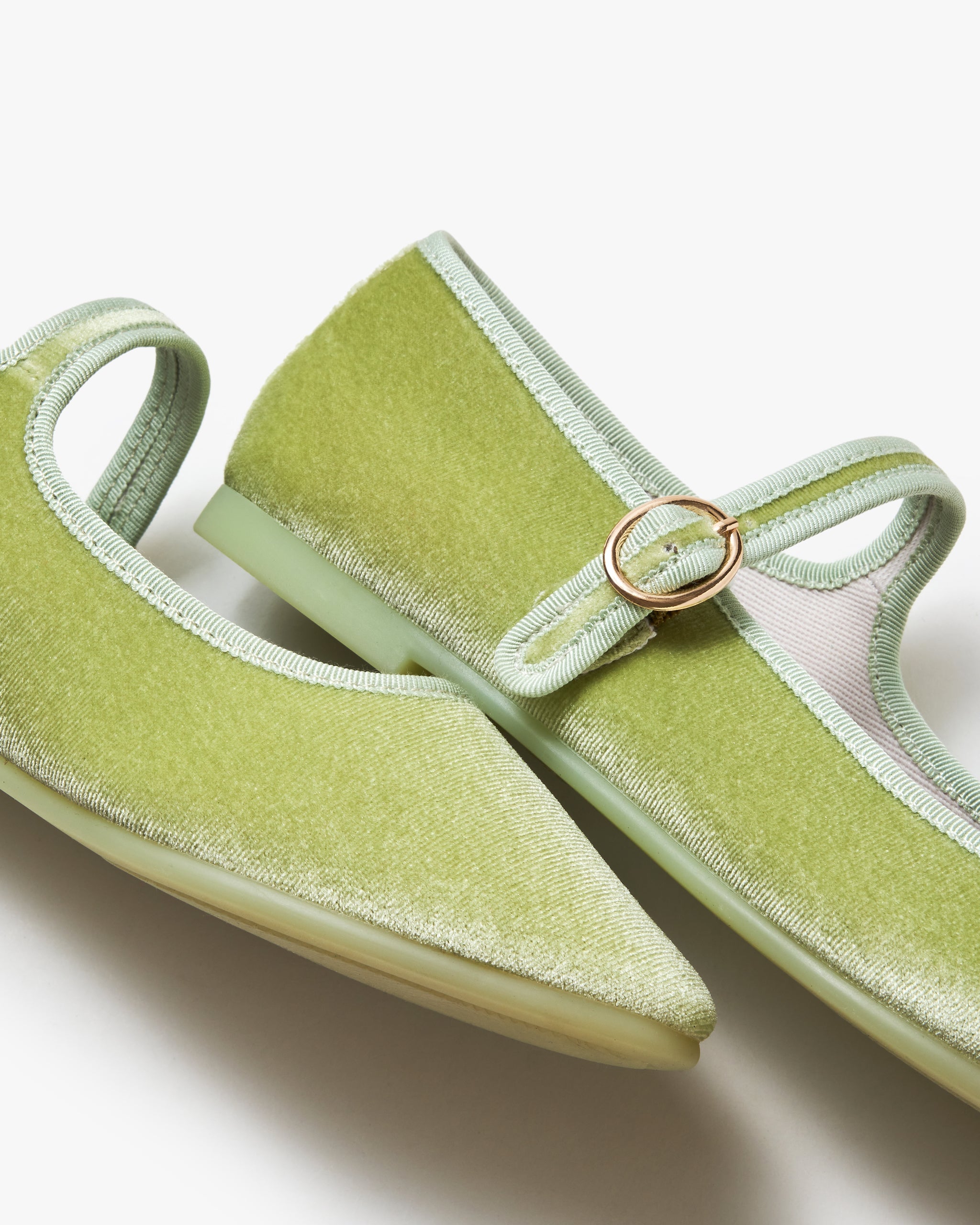 Belle Mary Jane Shoes for Women - Comfortable Lime Green Flats with Adjustable Buckle Strap - Perfect for Work, School & Casual Outfits