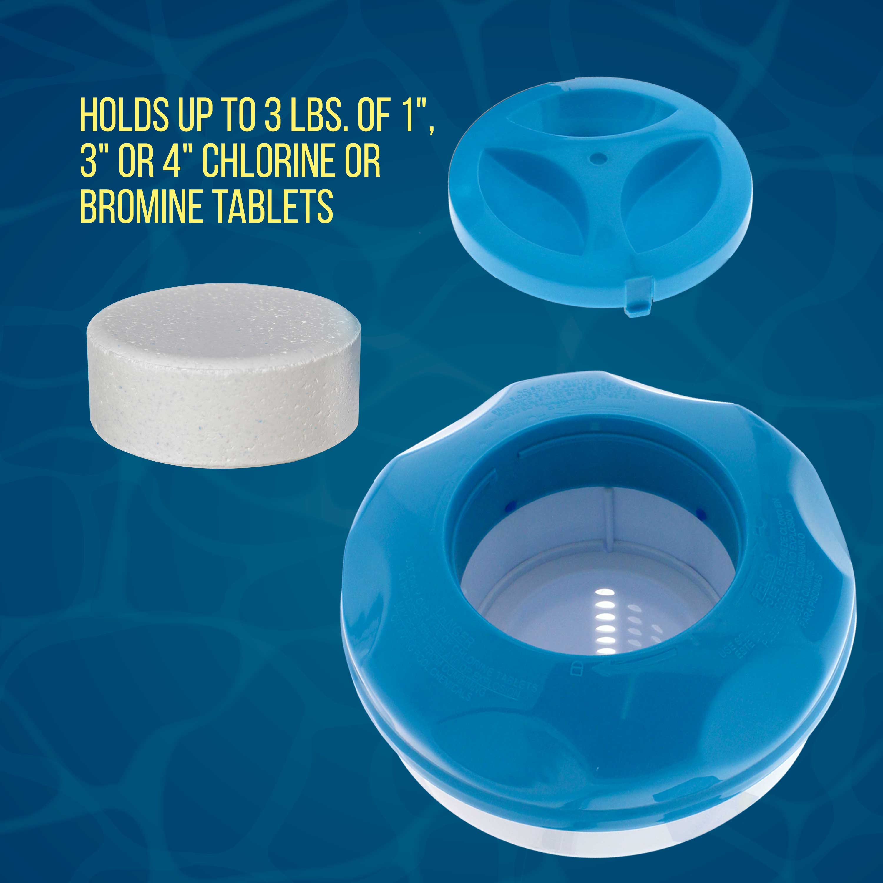 U.S. Pool Supply® Floating Chlorine Tablet Dispenser - Collapsible 8