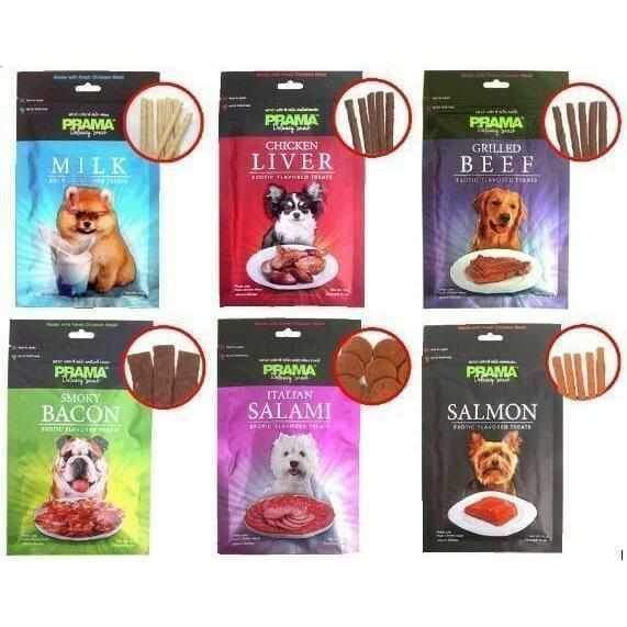 Premium Prama Delicacy Italian Salami Dog Treats 70g - All-Natural, Grain-Free Snacks for Small & Medium Dogs - Perfect for Training Rewards, Travel Treats & Daily Indulgence