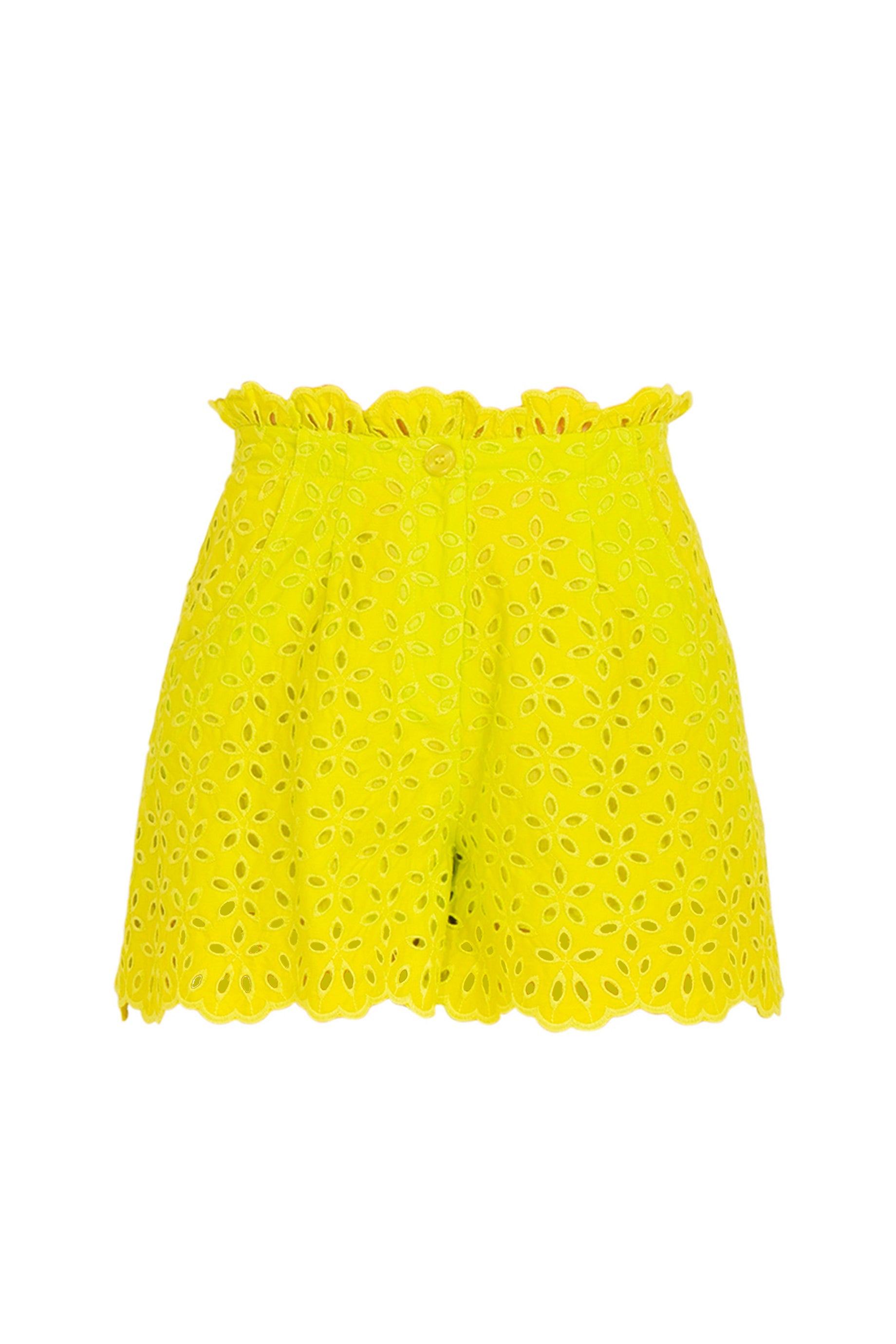 Essentiel Antwerp Demano Shorts in Lemon - Stylish and Comfortable Summer Shorts for Women | Perfect for Beach, Vacation, and Casual Outings