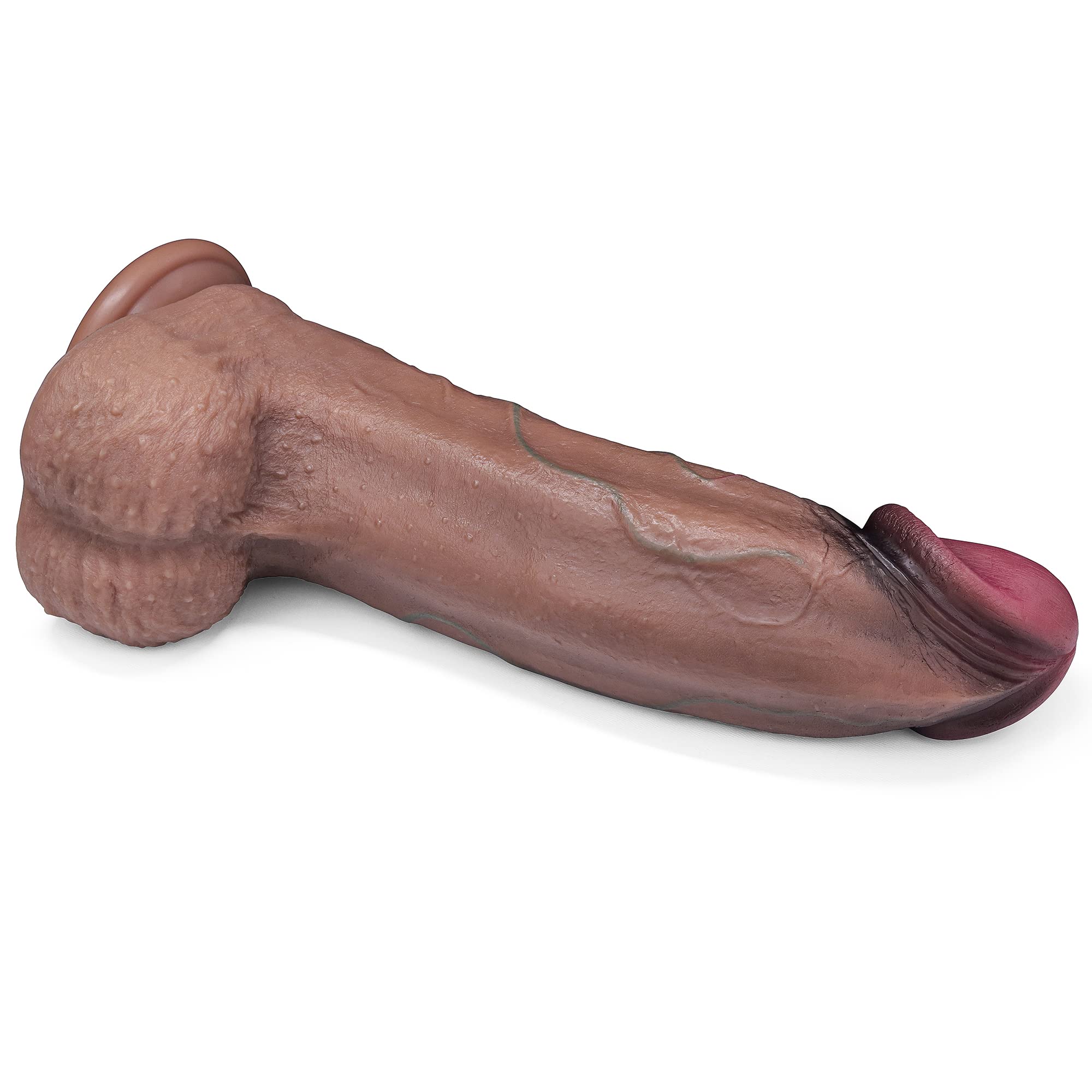 13 Inch Realistic Monster Dildo - Extra Large Dual Density Silicone Anal Toy for Adults | 3