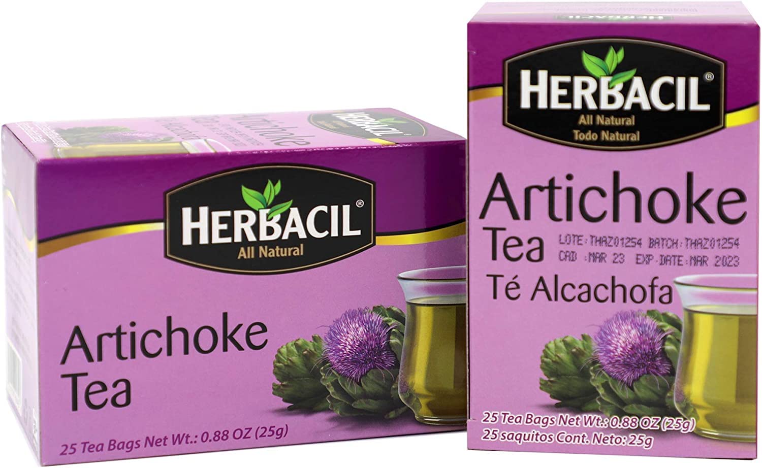 Organic Artichoke Herbal Tea - Caffeine-Free, 2-Pack (50 Tea Bags) - Detox & Digestive Support - Perfect for Relaxation & Wellness Routine