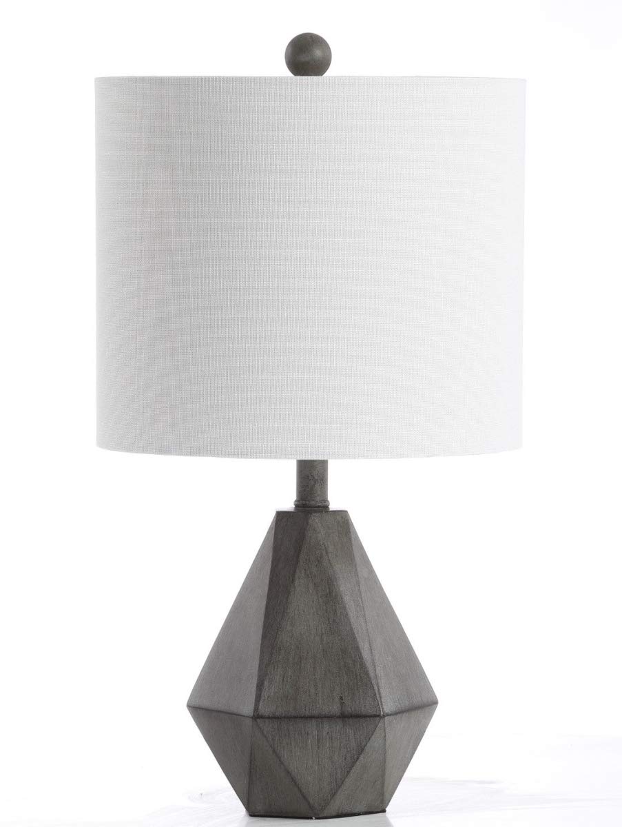 SAFAVIEH Vaughn 18-inch LED Table Lamp - Dark Grey Modern Desk Lamp for Bedroom, Living Room, Home Office & Nightstand (Bulb Included) | Perfect for Reading, Working & Ambient Lighting