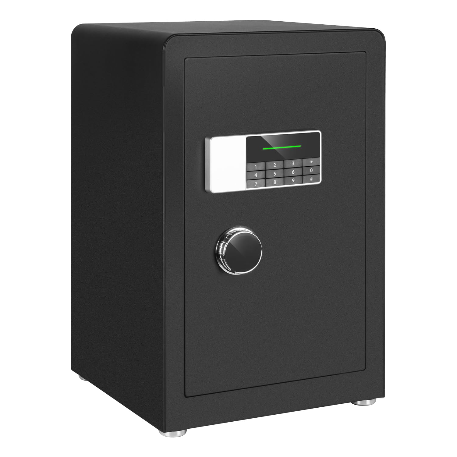 2.9 Cubic Feet Home Security Safe Box with Electronic Digital Keypad - Dual Alarm System, LED Light & Adjustable Shelves - Fireproof Safe for Money, Jewelry, Documents - Ideal for Home, Office & Hotel Use