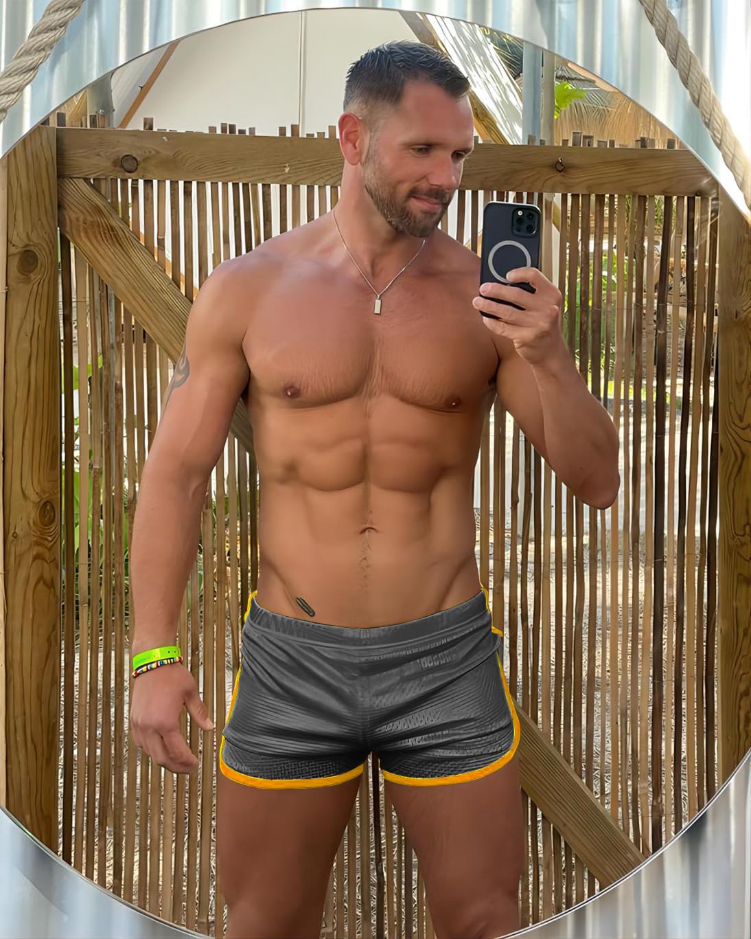 AIMPACT Men's Running Shorts - Breathable Workout Gym Shorts for Men - Sexy Booty Shorts for Running, Training & Fitness