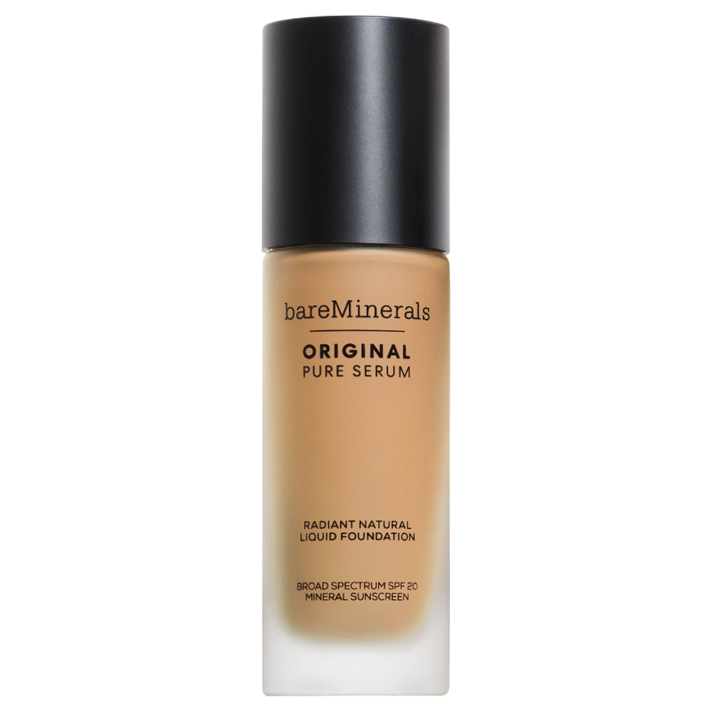 Bare Minerals Original Pure Serum Radiant Natural Liquid Foundation - Lightweight Hydrating Makeup for Flawless Coverage | Perfect for Daily Wear & Special Occasions