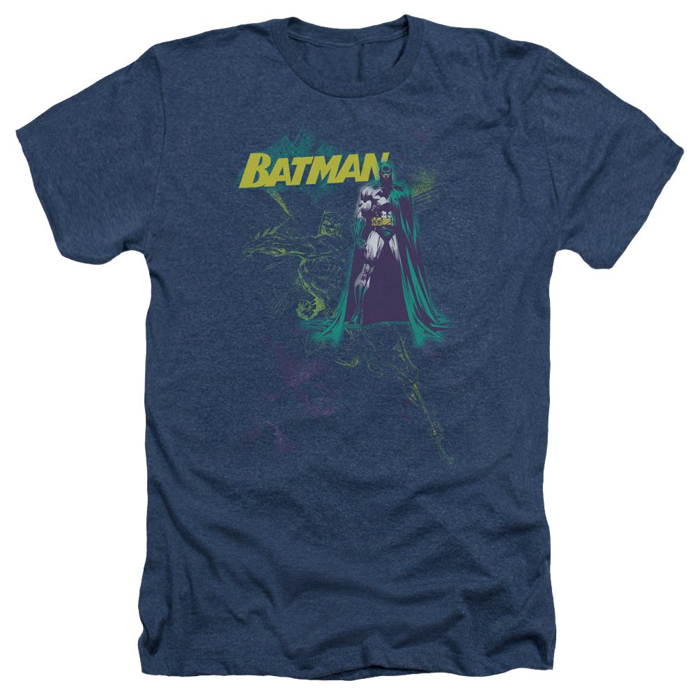Batman Bat Spray Graphic T-Shirt for Men & Women - Unisex Comfort Fit Heather Grey Tee - Perfect for Cosplay, Comic Con & Casual Wear