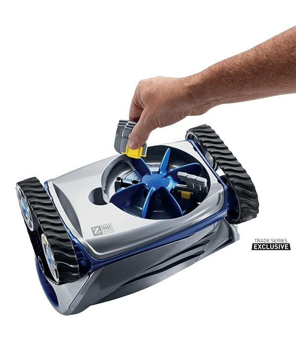 ZODIAC MX6™ ELITE Automatic Pool Cleaner - Self-Propelled Robotic Pool Vacuum with Micro-Clean Filtration & Removable Filter Basket - Efficient Cleaning for In-Ground Pools (Gray/Blue) - Perfect for Residential Backyard Pools & Vacation Homes