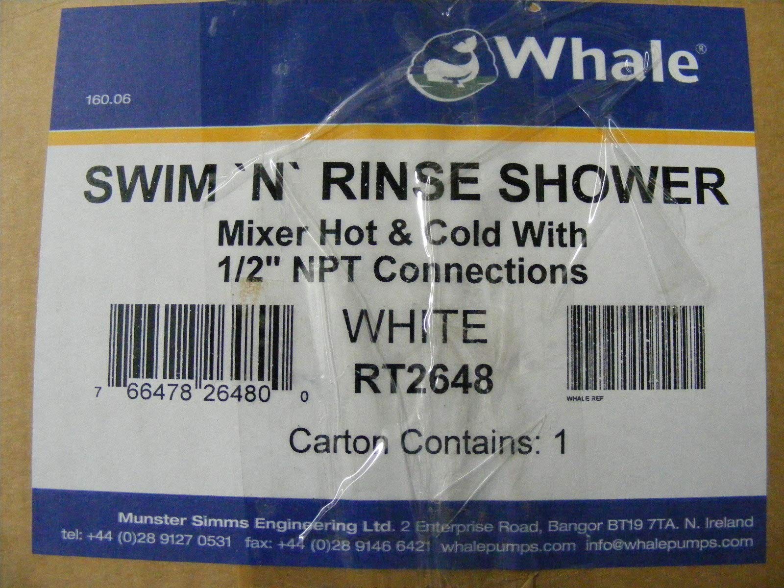 Mixer Swim N Rinse Shower Head - White Finish, No Cover Included - Perfect for Poolside Showers, Beach Houses & Outdoor Rinse Stations